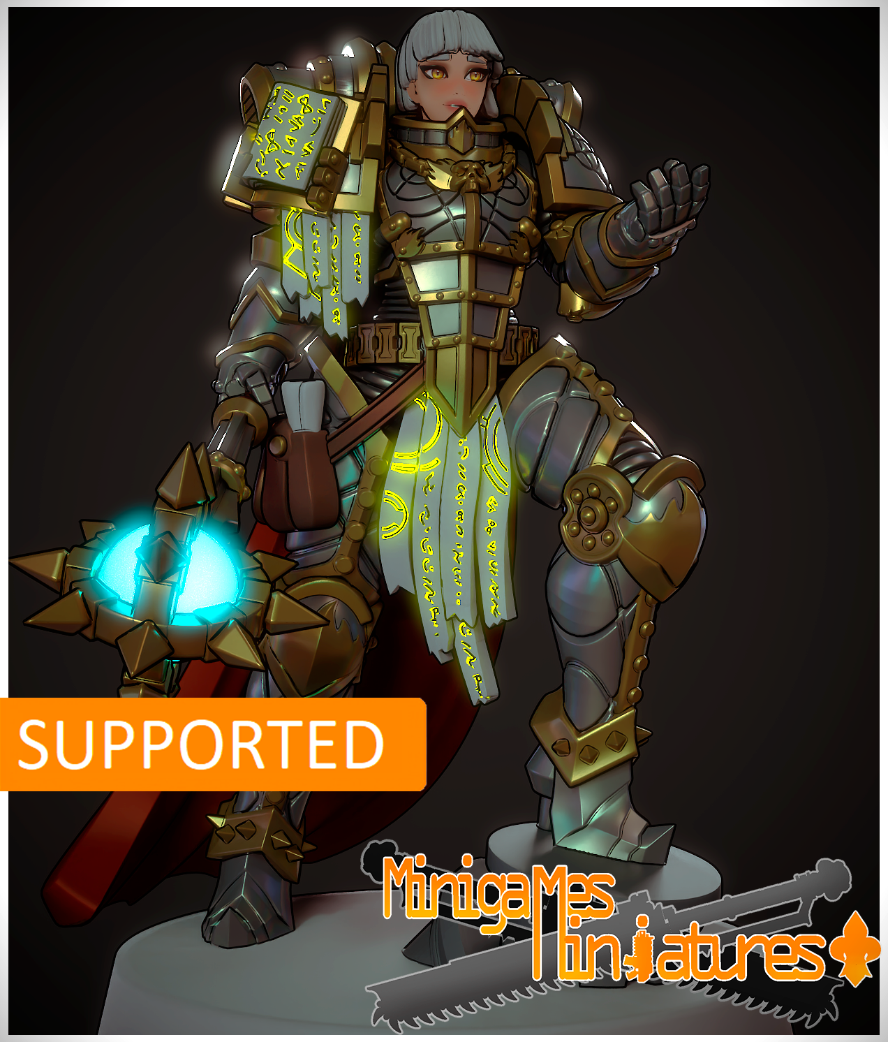 Matriarch Lady Aurelia 3. 3D printed mini.