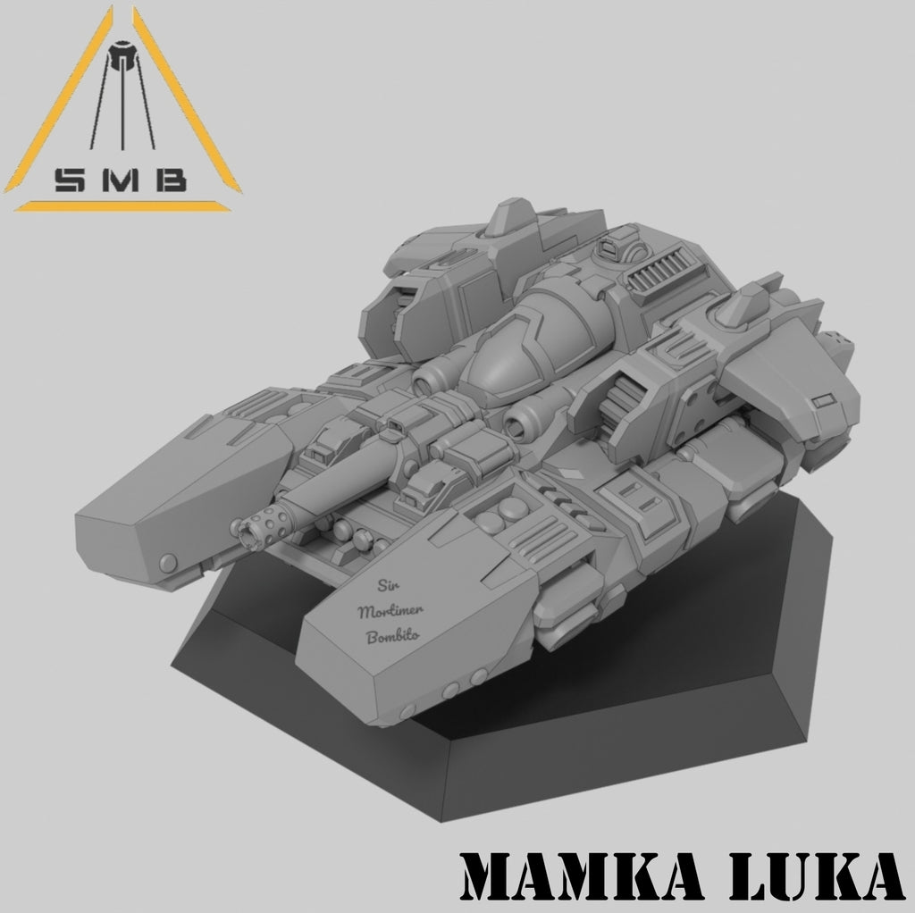 Mamka Luka Hovercraft. 3D printed mini.