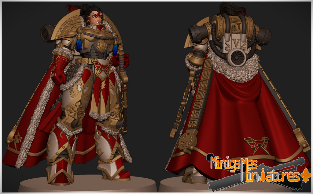 Matriarch Lady Khan. 3D printed mini.