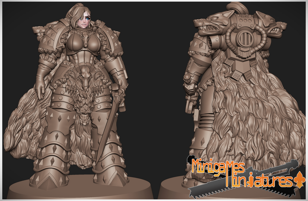 Matriarch Lady Freya 2. 3D printed mini.