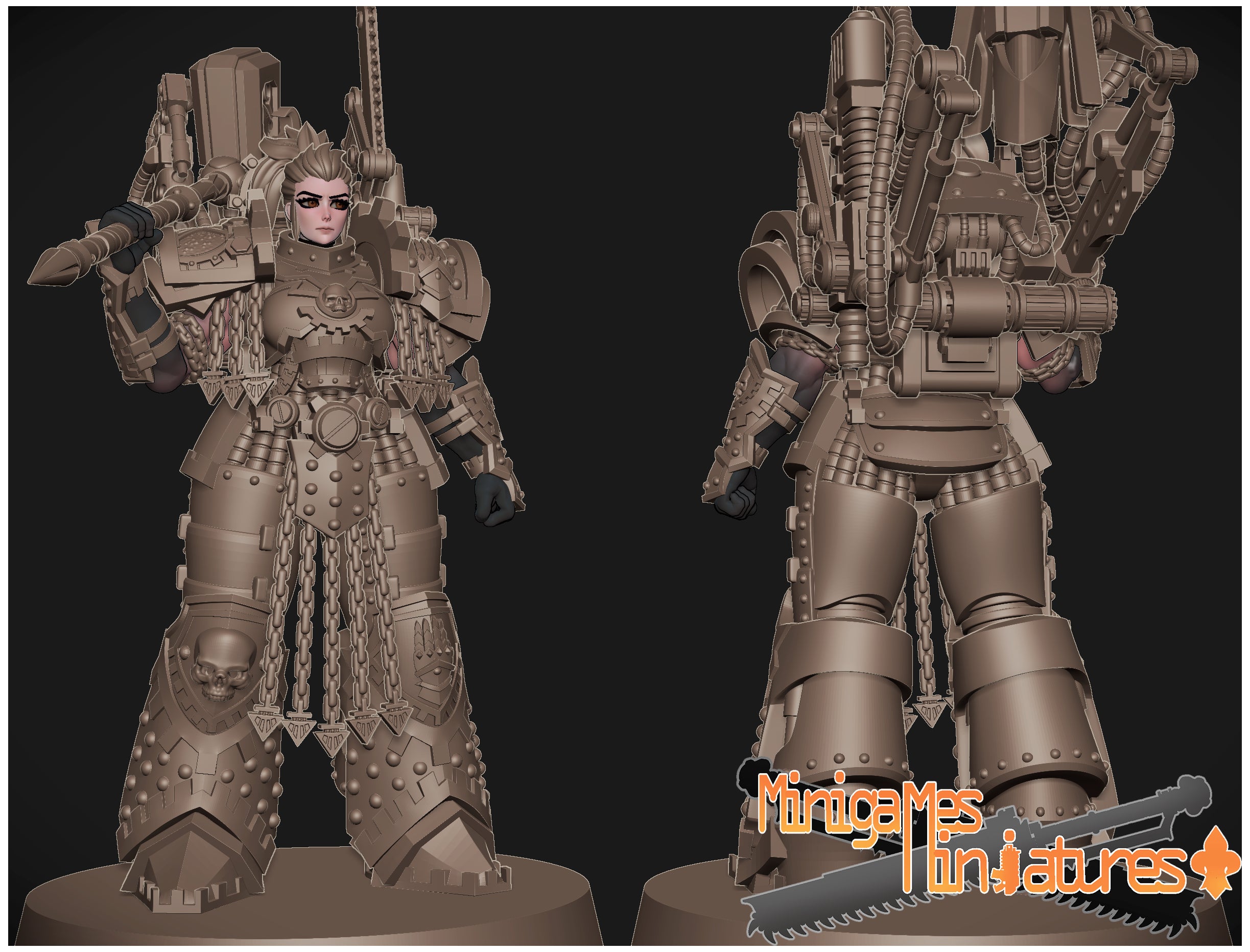 Matriarch Lady Ferra 2. 3D printed mini.
