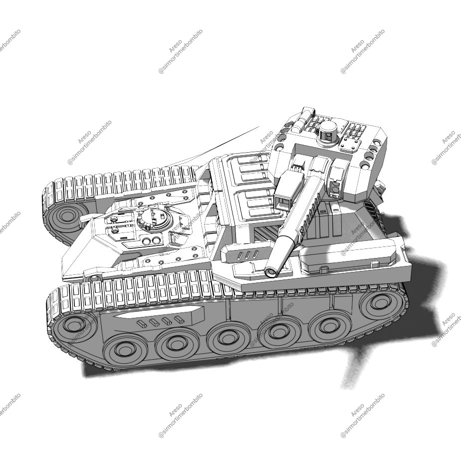 Areso Tank. 3D printed mini.