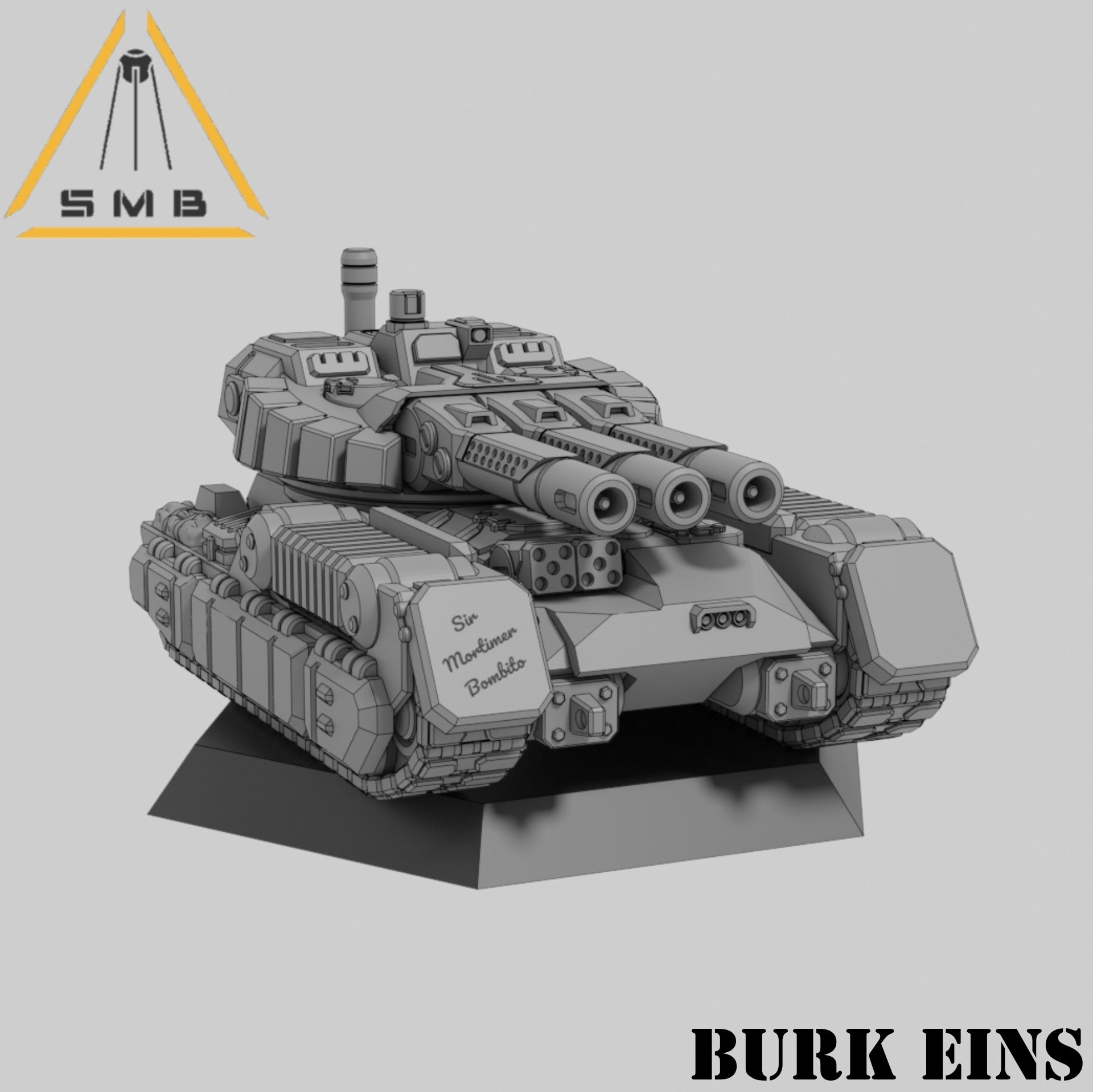 Burk Eins Tank. 3D printed mini.