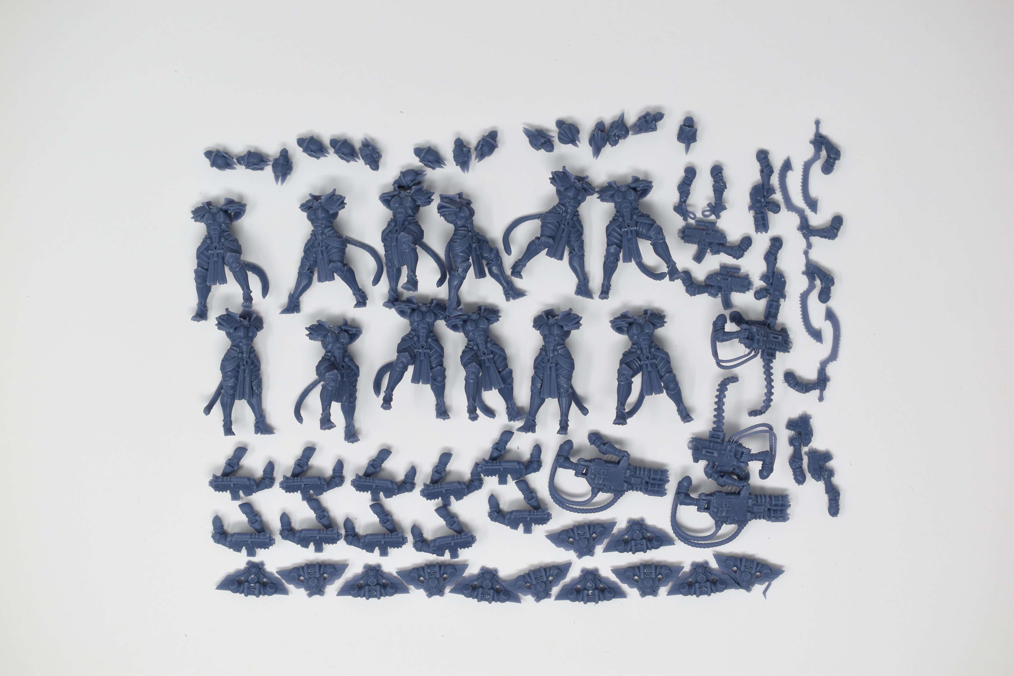 Space Nuns Bastet Nuns squad (12 models). 3D printed minis.