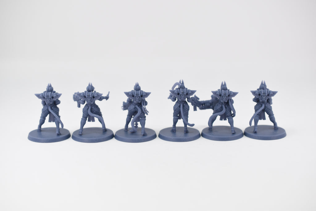 Space Nuns Bastet Nuns squad (12 models). 3D printed minis.