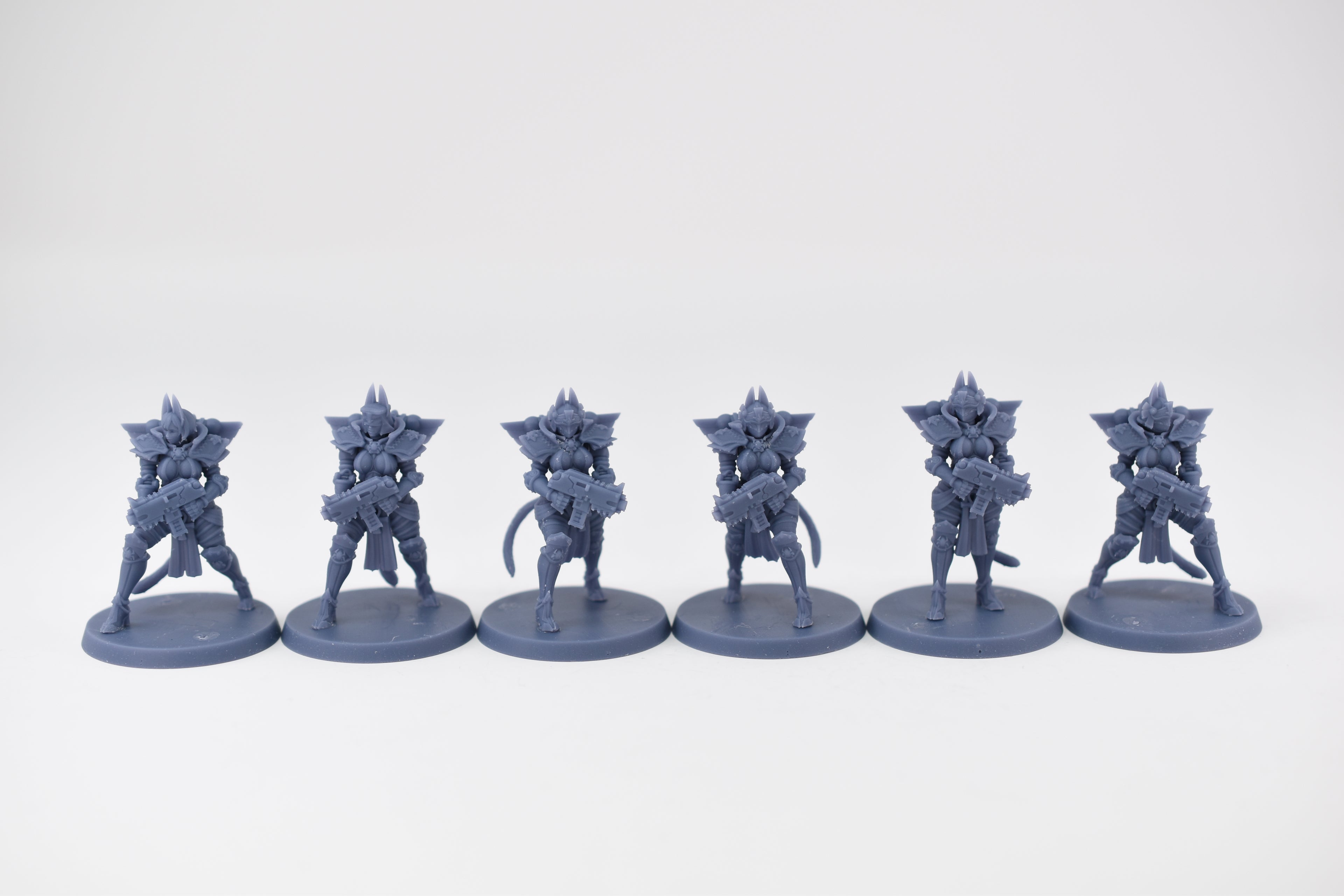 Space Nuns Bastet Nuns squad (12 models). 3D printed minis.