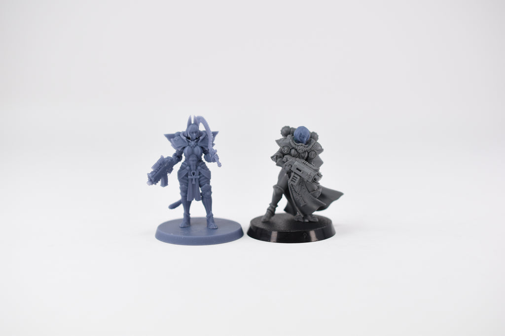 Space Nuns Bastet Seraphim squad (10 models). 3D printed minis.