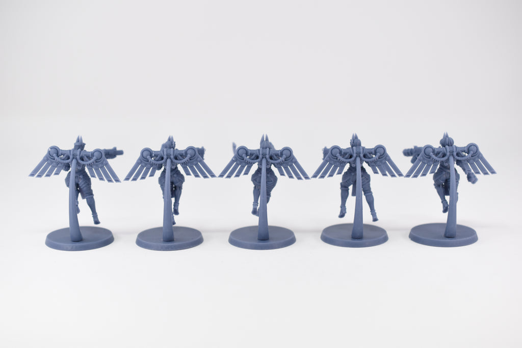 Space Nuns Bastet Seraphim squad (10 models). 3D printed minis.