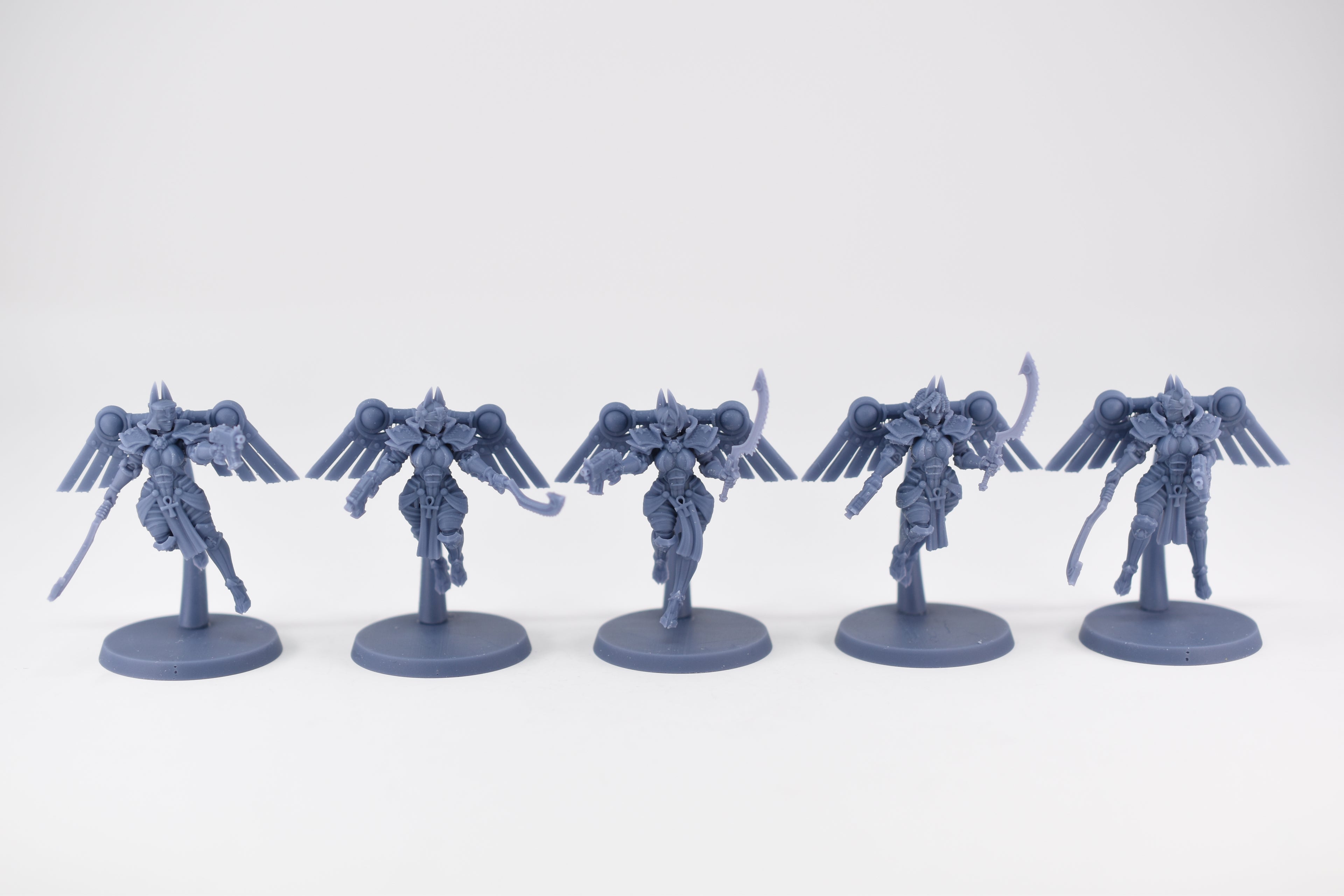 Space Nuns Bastet Seraphim squad (10 models). 3D printed minis.