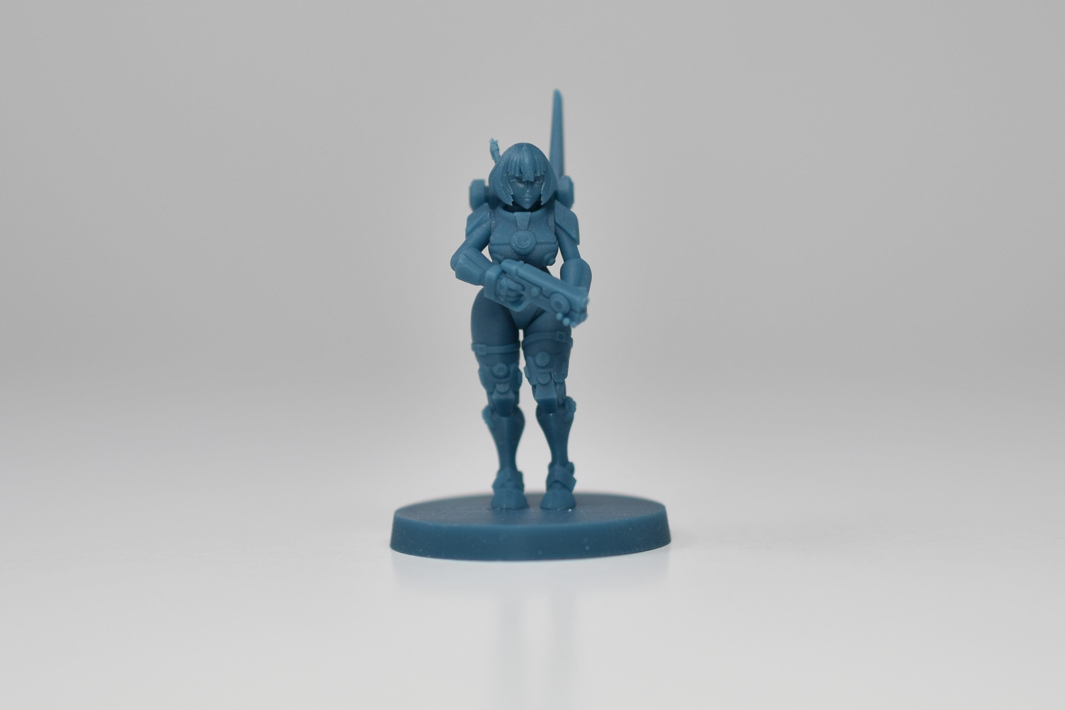 Greater Good Female Character. 3D printed mini.