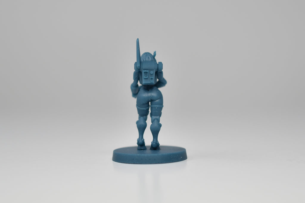 Greater Good Female Character. 3D printed mini.
