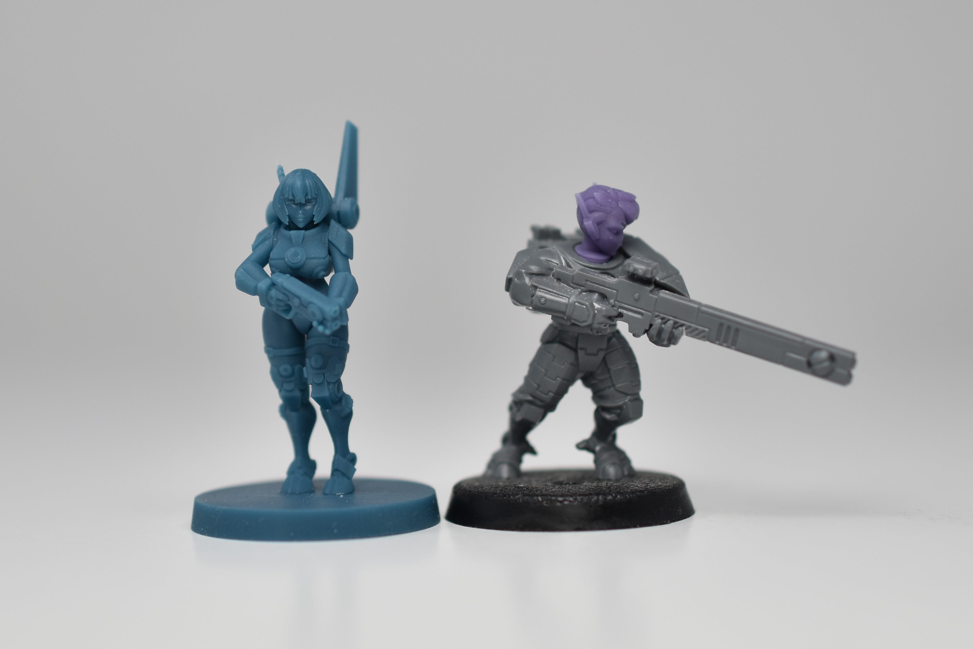 Greater Good Female Character. 3D printed mini.