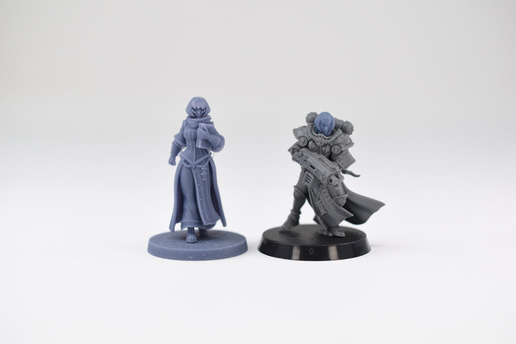 Space Nuns Librarian 2. 3D printed mini.