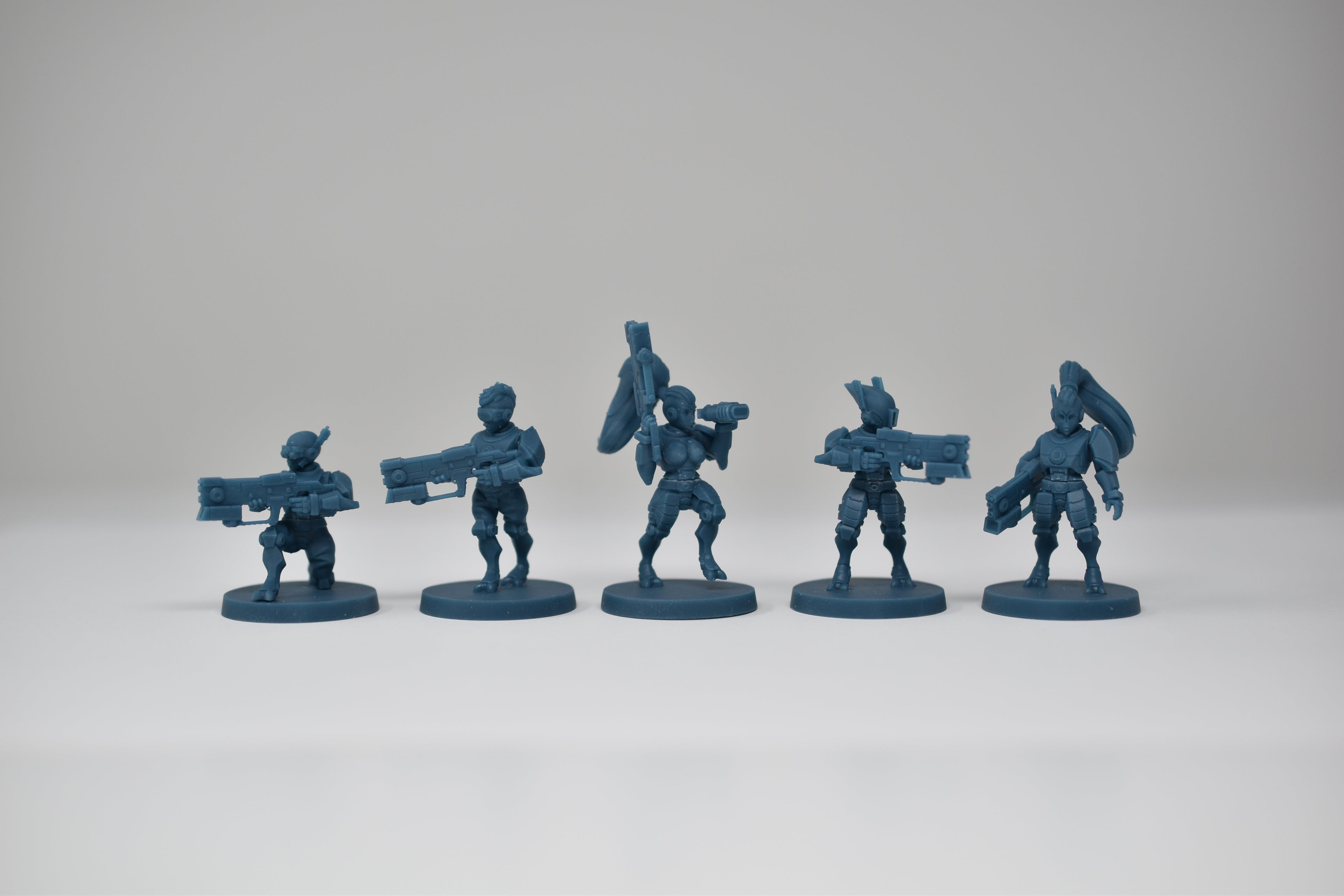 Greater Good Warriors Short. 3D printed minis.