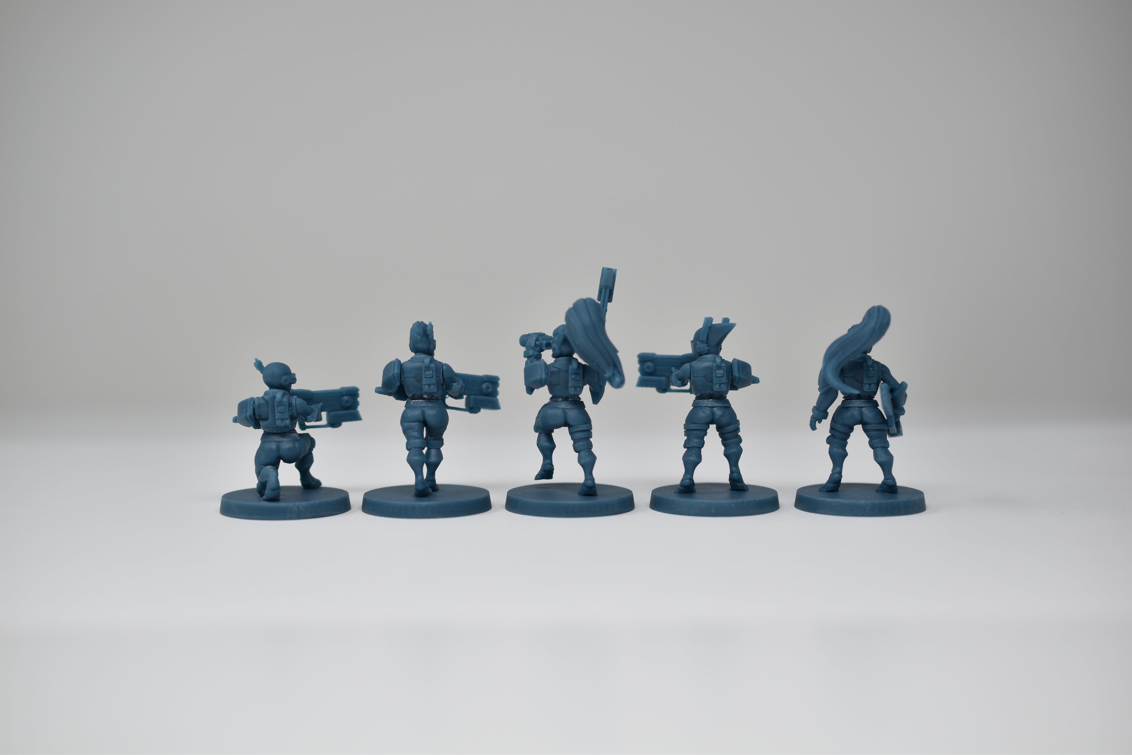 Greater Good Warriors Short. 3D printed minis.