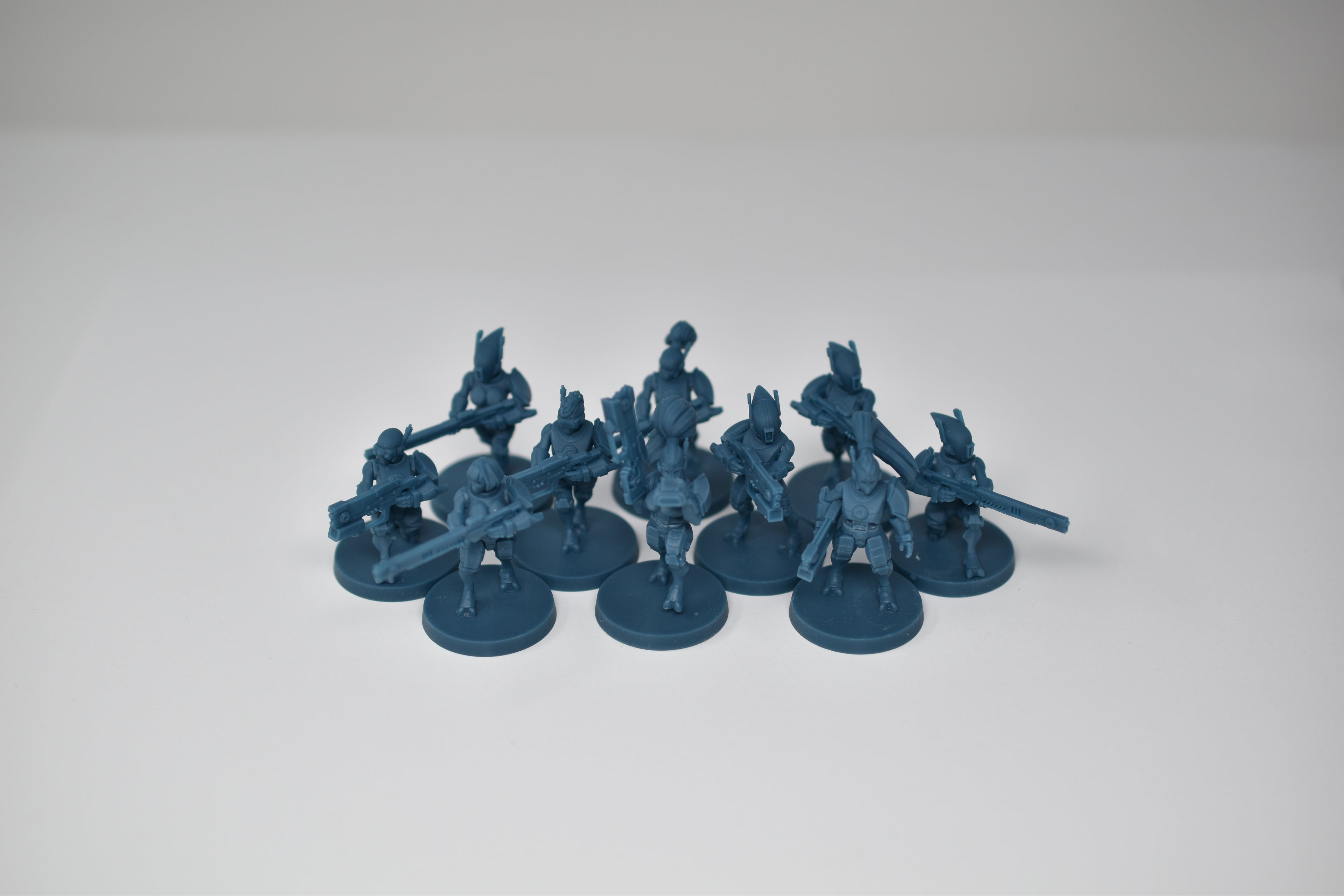 Greater Good Warriors Short. 3D printed minis.