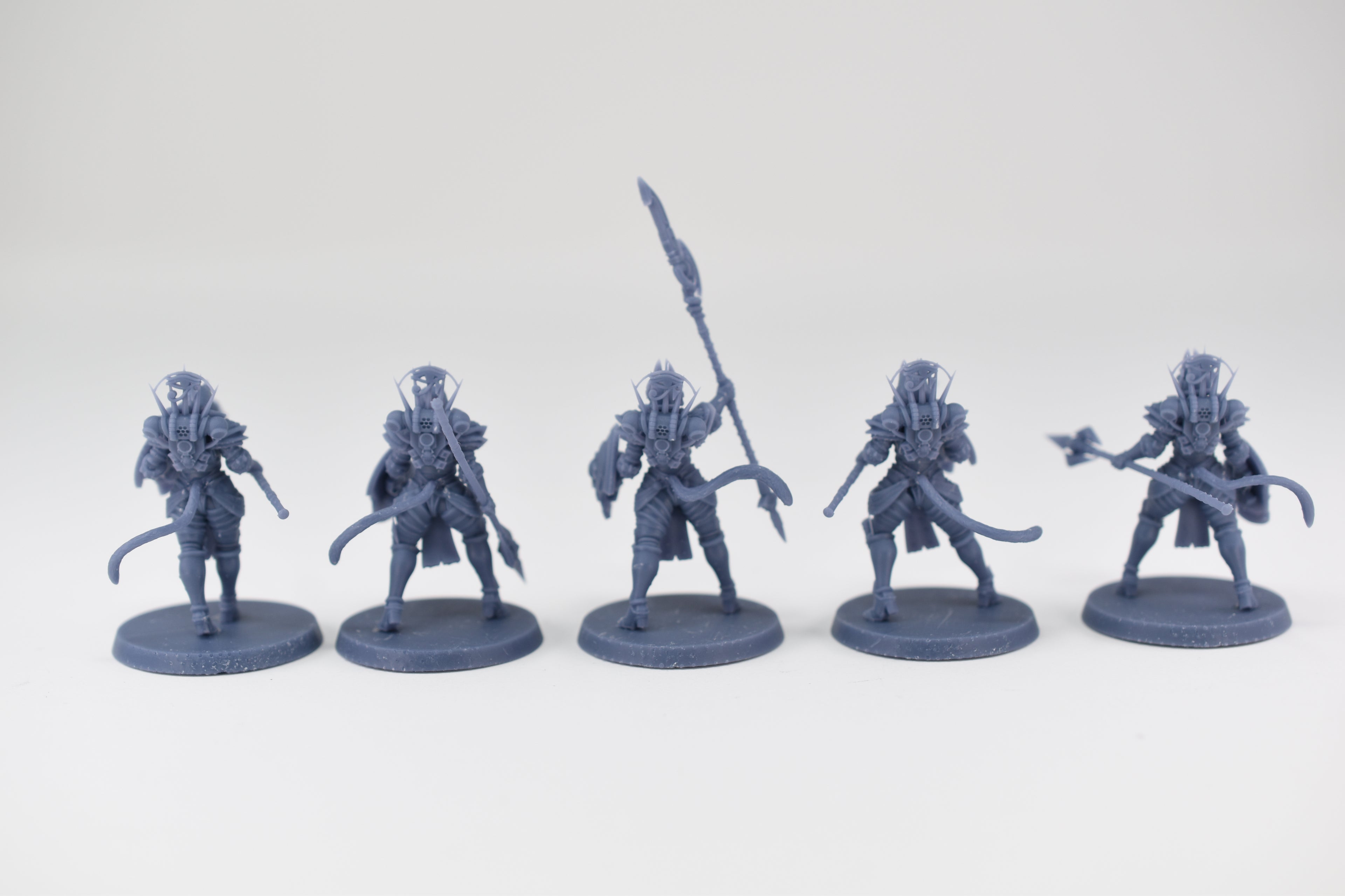 Space Nuns Bastet Sacresants squad (10 models). 3D printed minis.