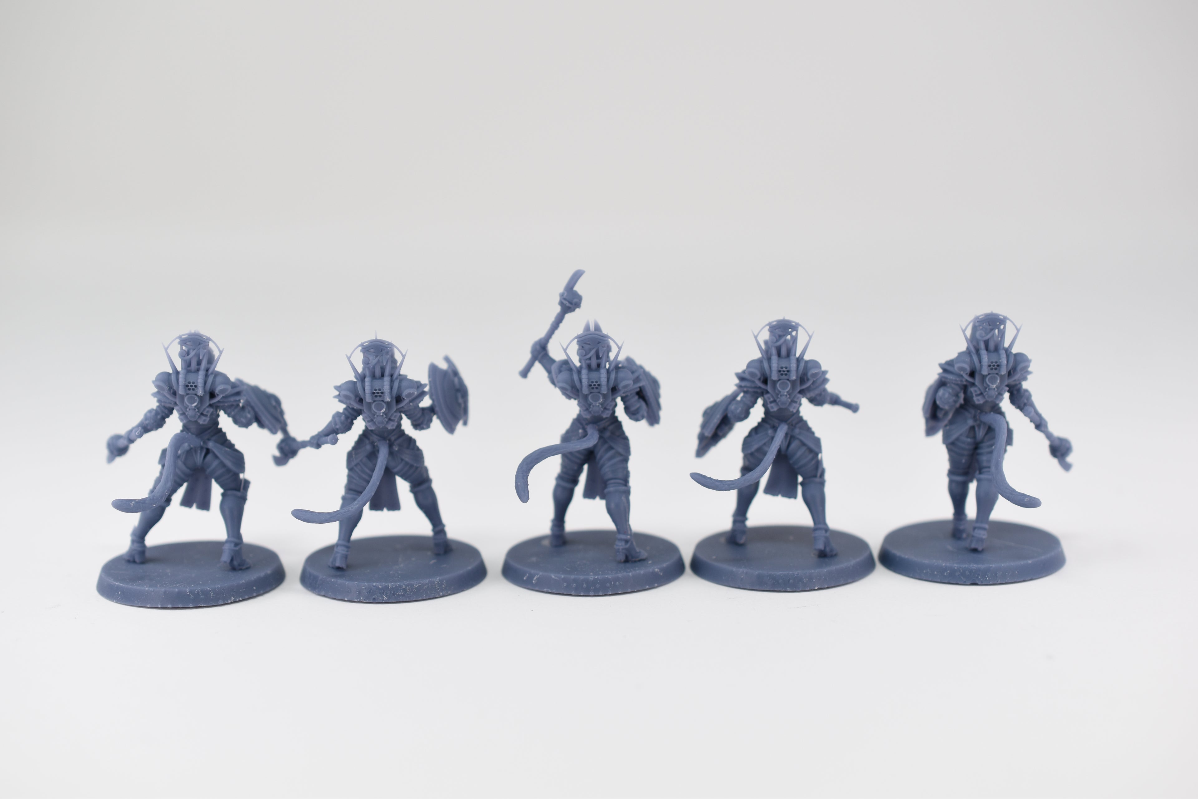 Space Nuns Bastet Sacresants squad (10 models). 3D printed minis.