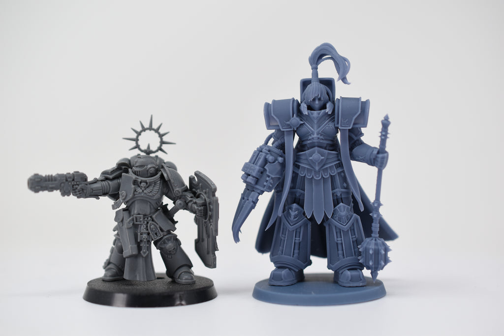 Matriarch Lady Horus v1 (no wolf). 3D printed mini.