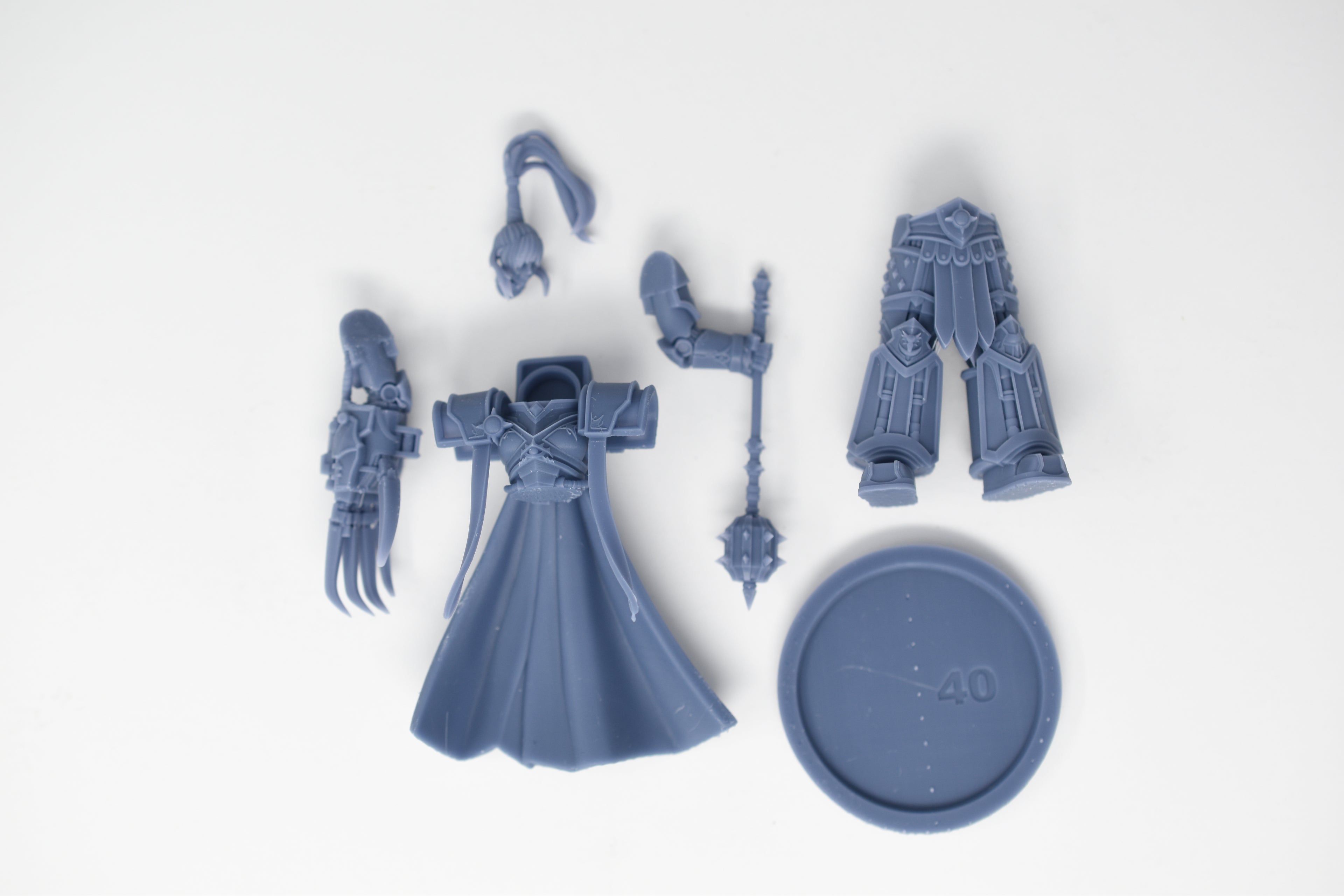 Matriarch Lady Horus v1 (no wolf). 3D printed mini.