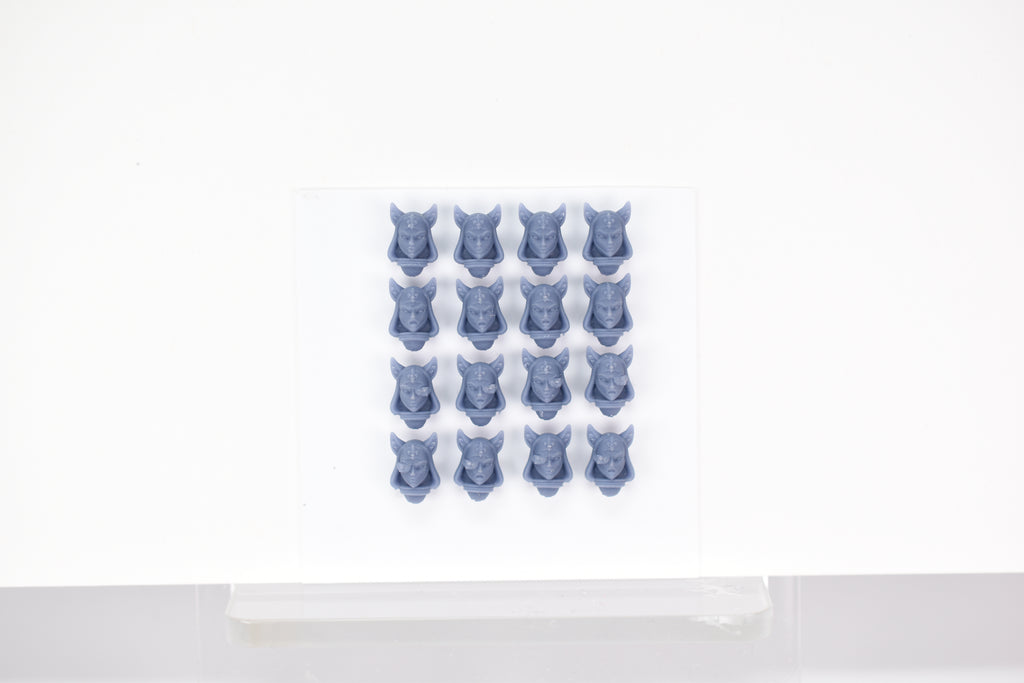 Sci-Fi Space Neko Nuns female head pack 3, Neko Habits. 3D printed conversion bits.