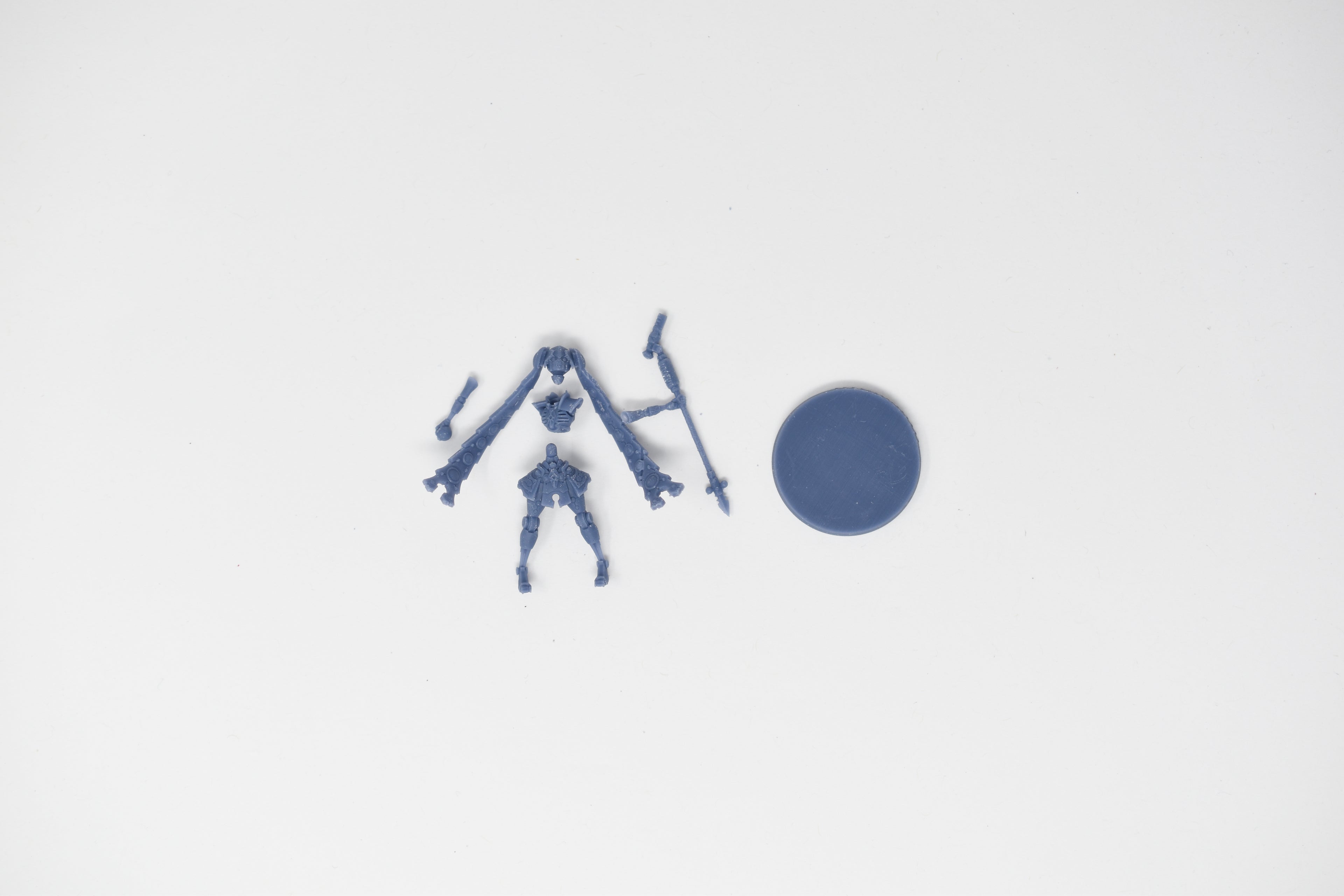 Space Robots Necrolord Miku. 3D printed mini.