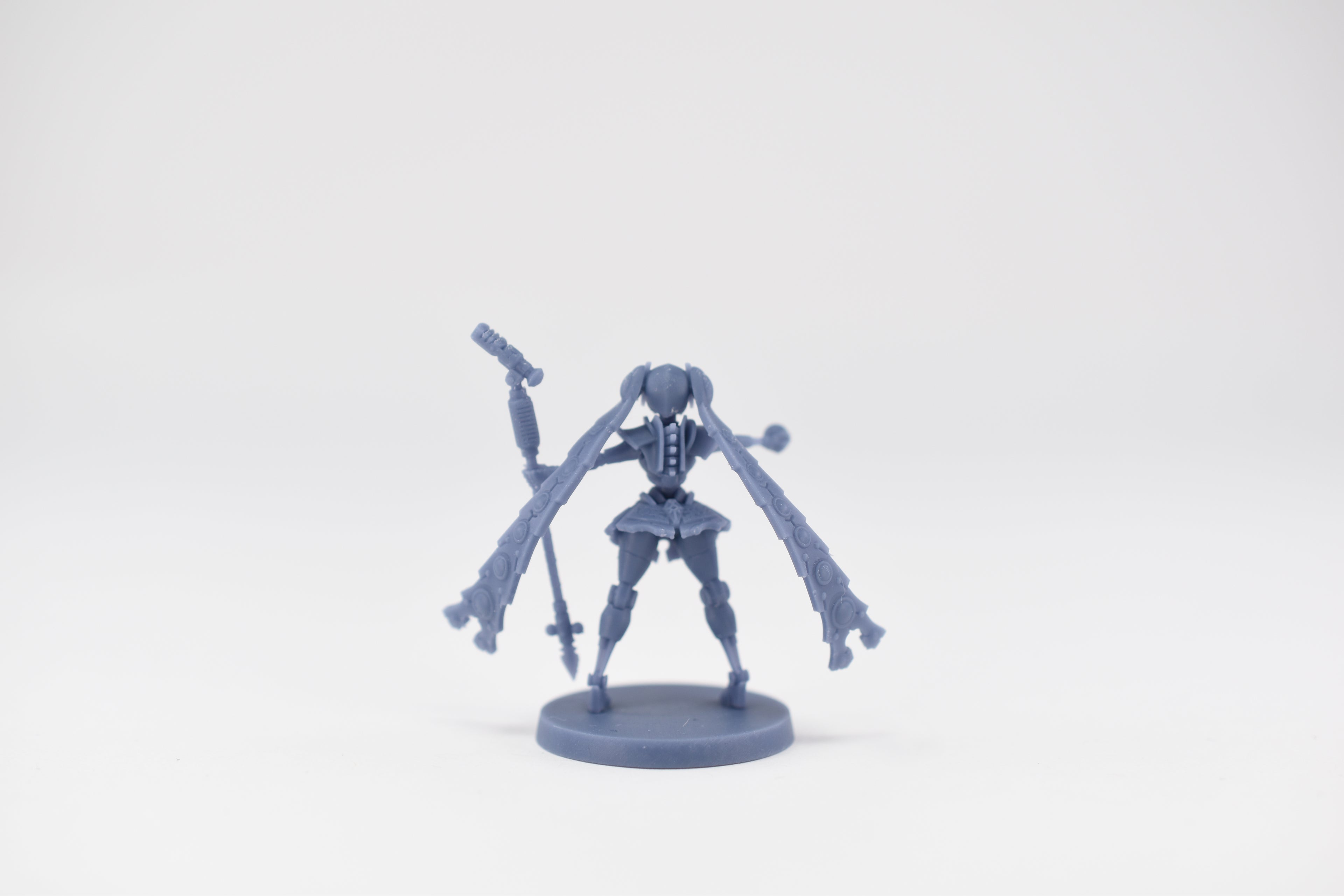 Space Robots Necrolord Miku. 3D printed mini.
