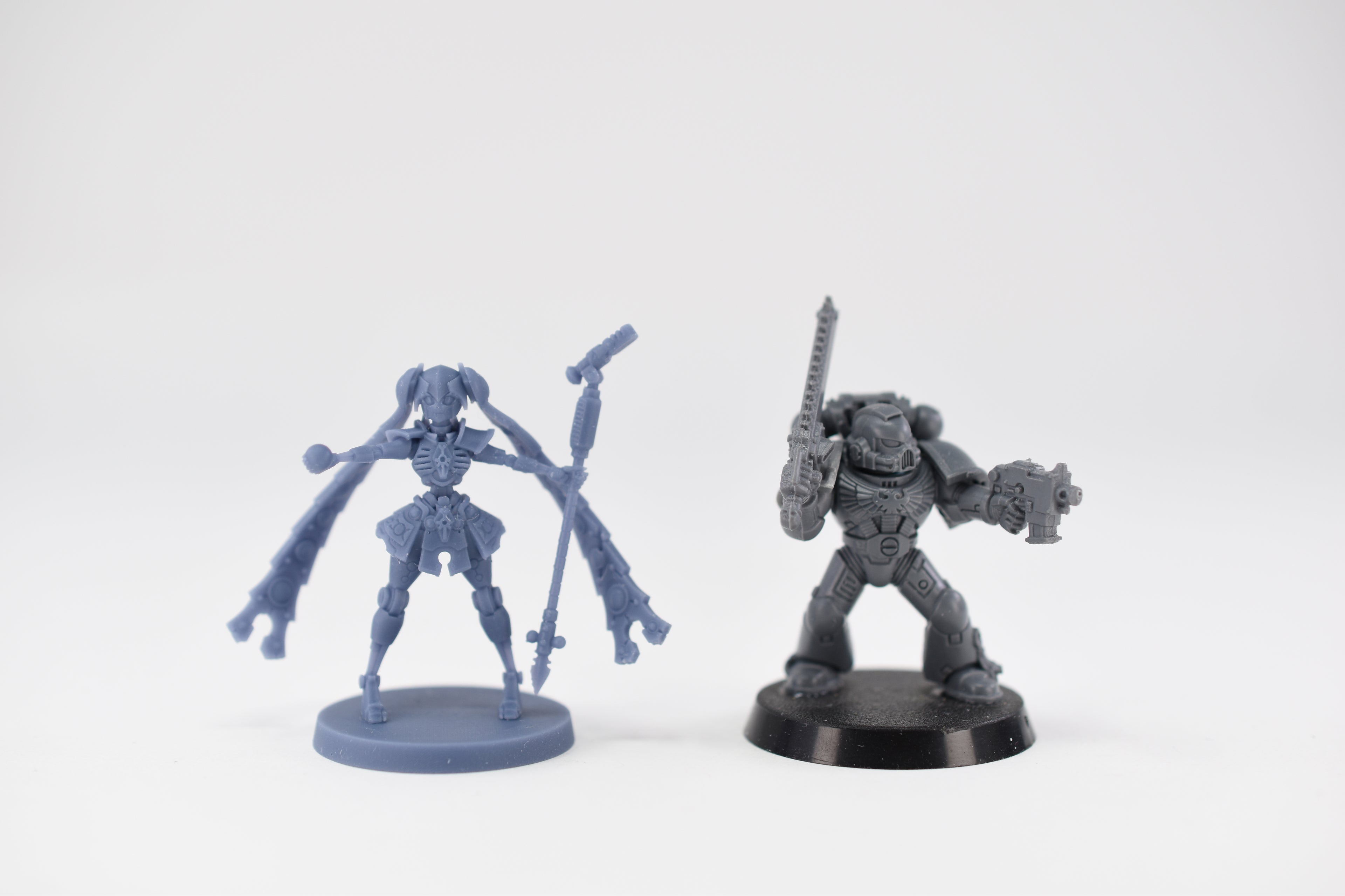 Space Robots Necrolord Miku. 3D printed mini.