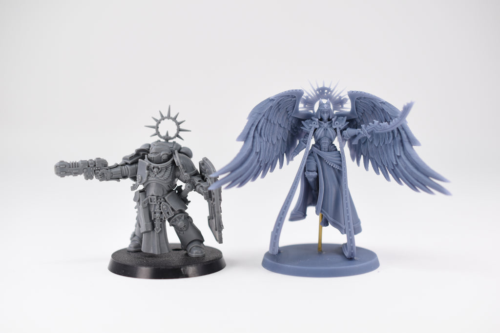 Space Nuns Bastet Celesine Saint. 3D printed mini.