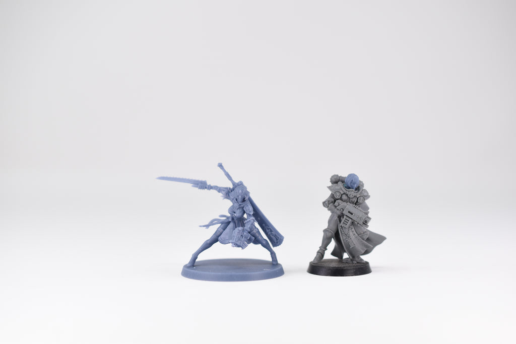 Space Nuns Sister Nier 3. 3D printed mini.