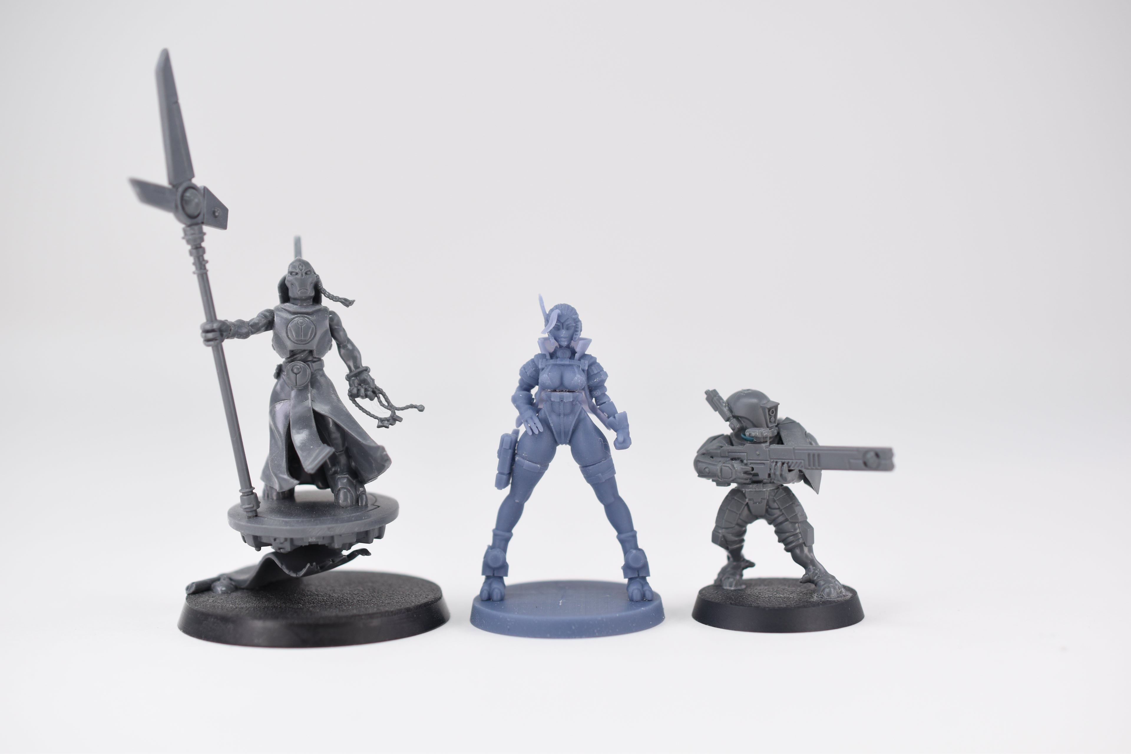 Greater Good Pinup Pilot (Standing). 3D printed mini.