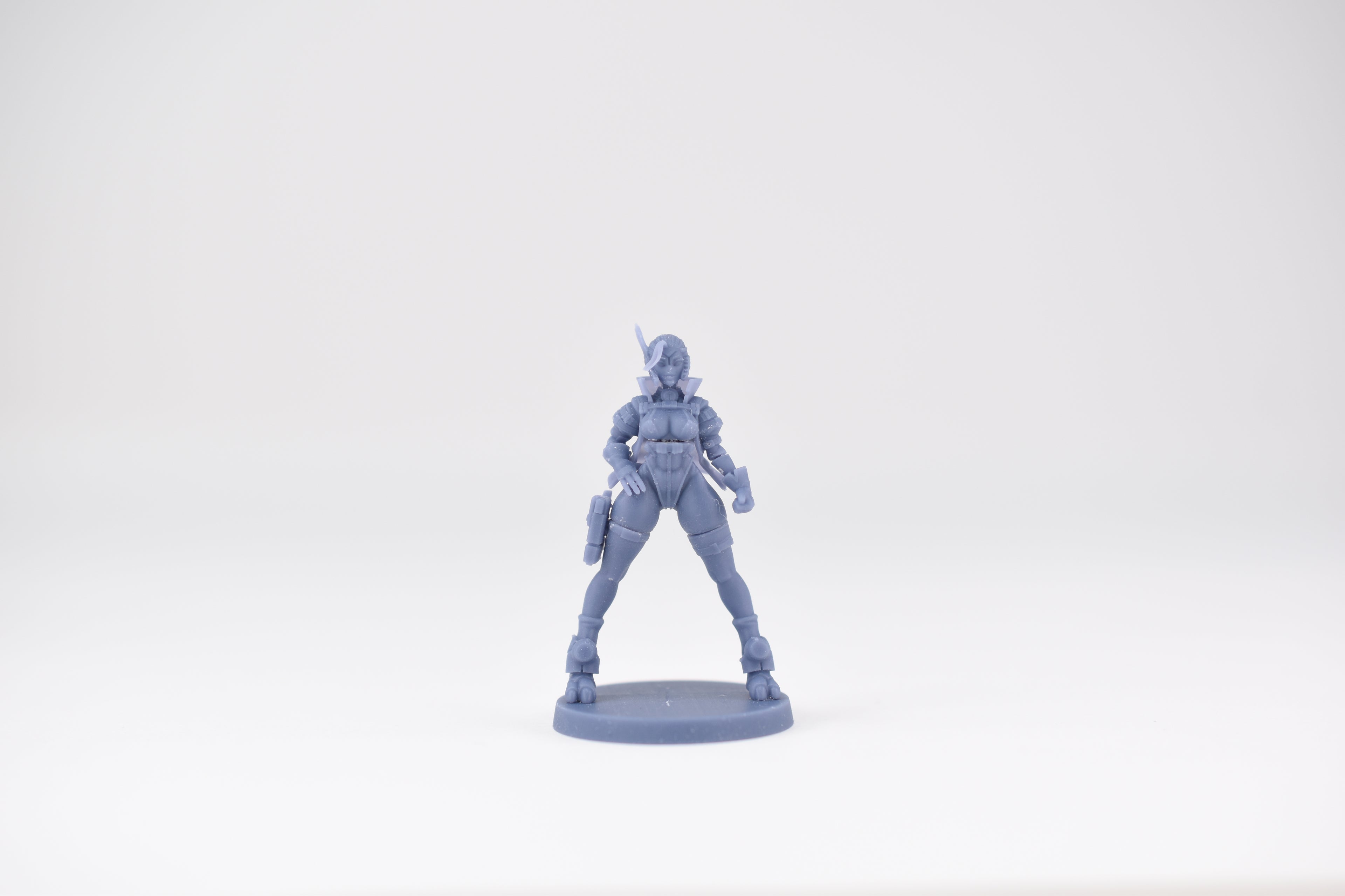 Greater Good Pinup Pilot (Standing). 3D printed mini.