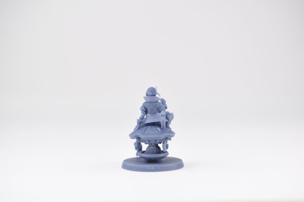 Greater Good Pinup Pilot (Sitting). 3D printed mini.