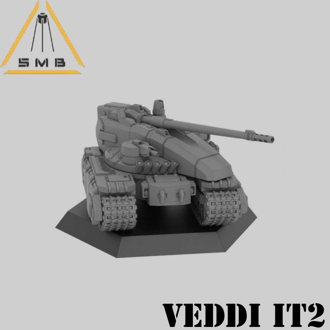Veddi IT2 Tank. 3D printed mini.