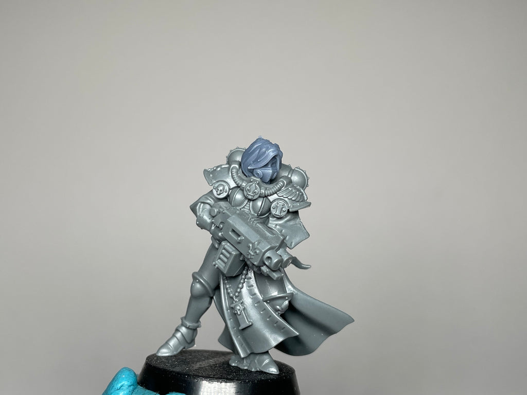 Sci-Fi Space Nuns female head pack 5, Masks. 3D printed conversion bits.