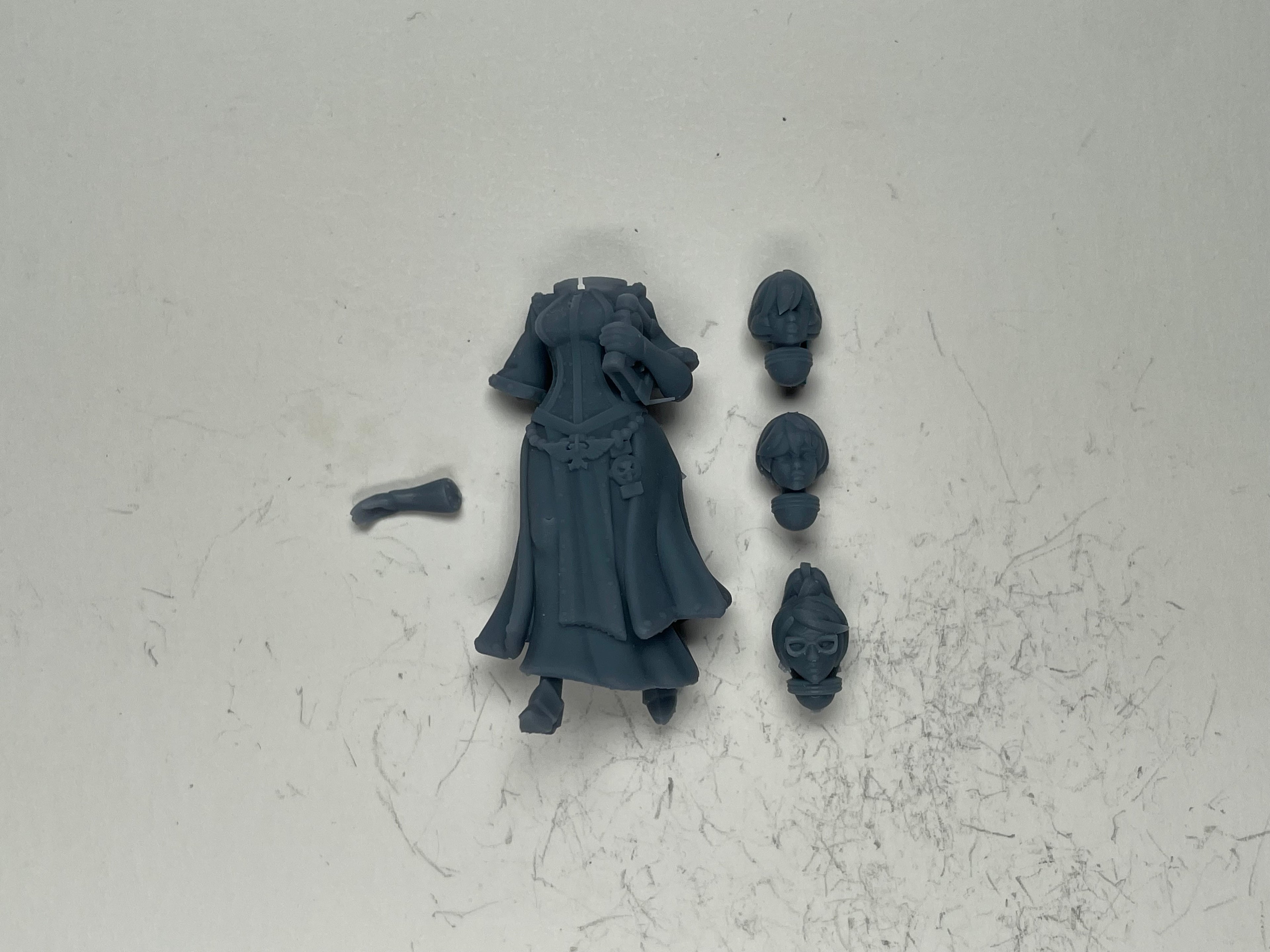 Space Nuns Librarian 1. 3D printed mini.
