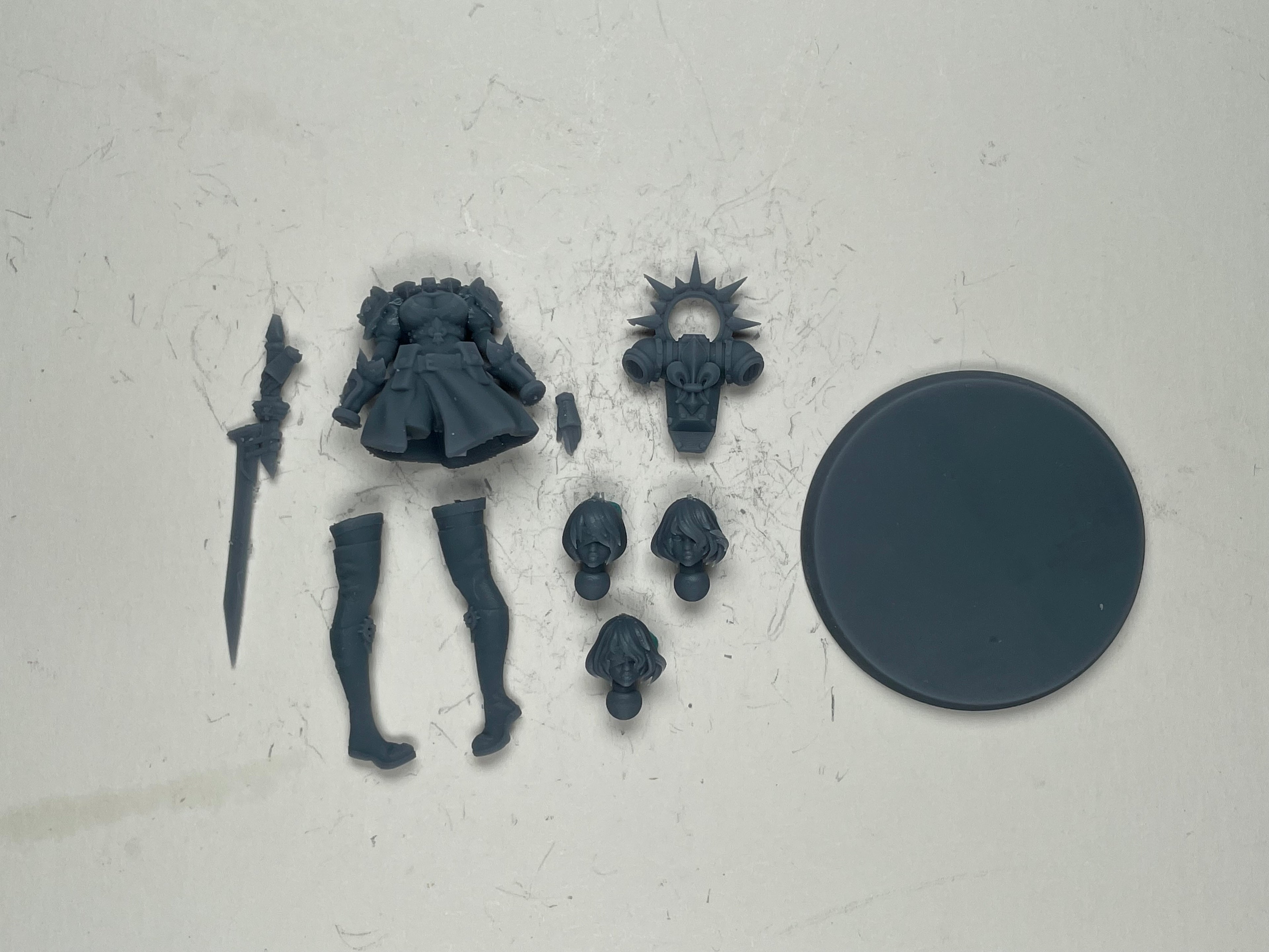 Space Nuns Sister Nier 1. 3D printed mini.