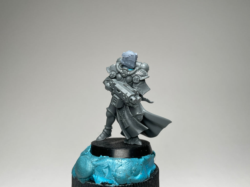 Sci-Fi Space Nuns female head pack 8, Veterans. 3D printed conversion bits.