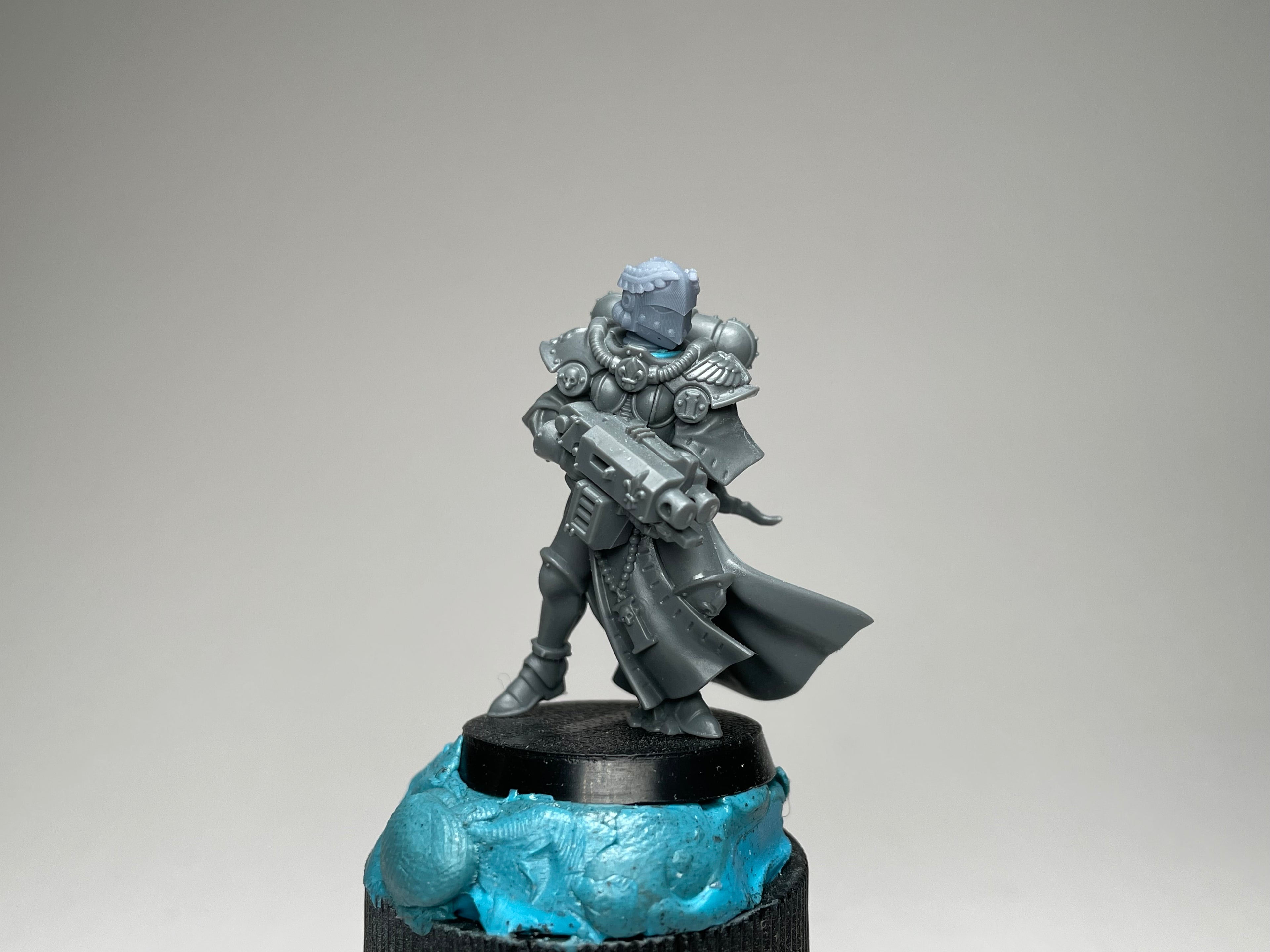 Sci-Fi Space Nuns female head pack 8, Veterans. 3D printed conversion bits.