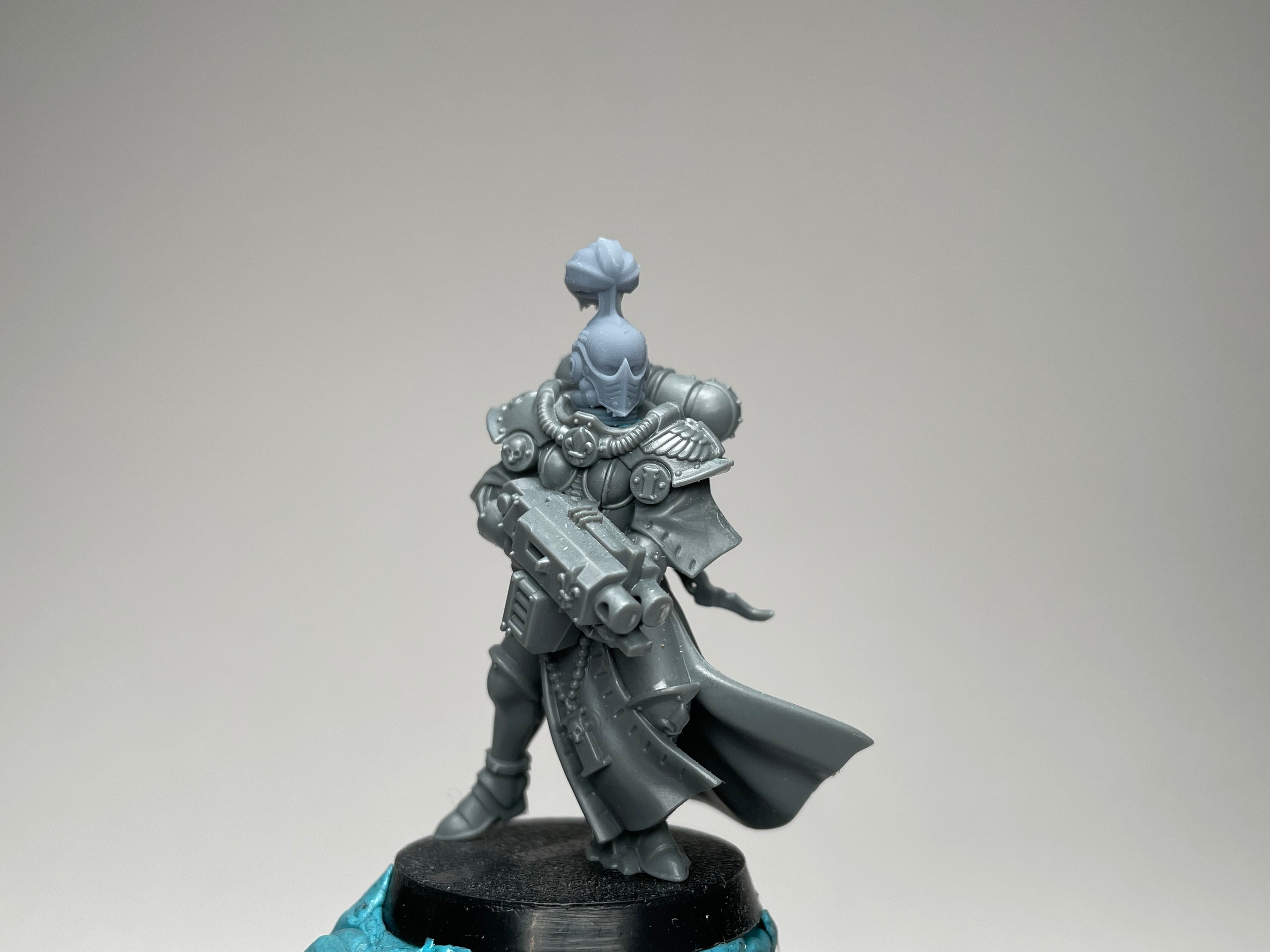 Sci-Fi Space Nuns female head pack 9, Silent Sisters. 3D printed conversion bits.