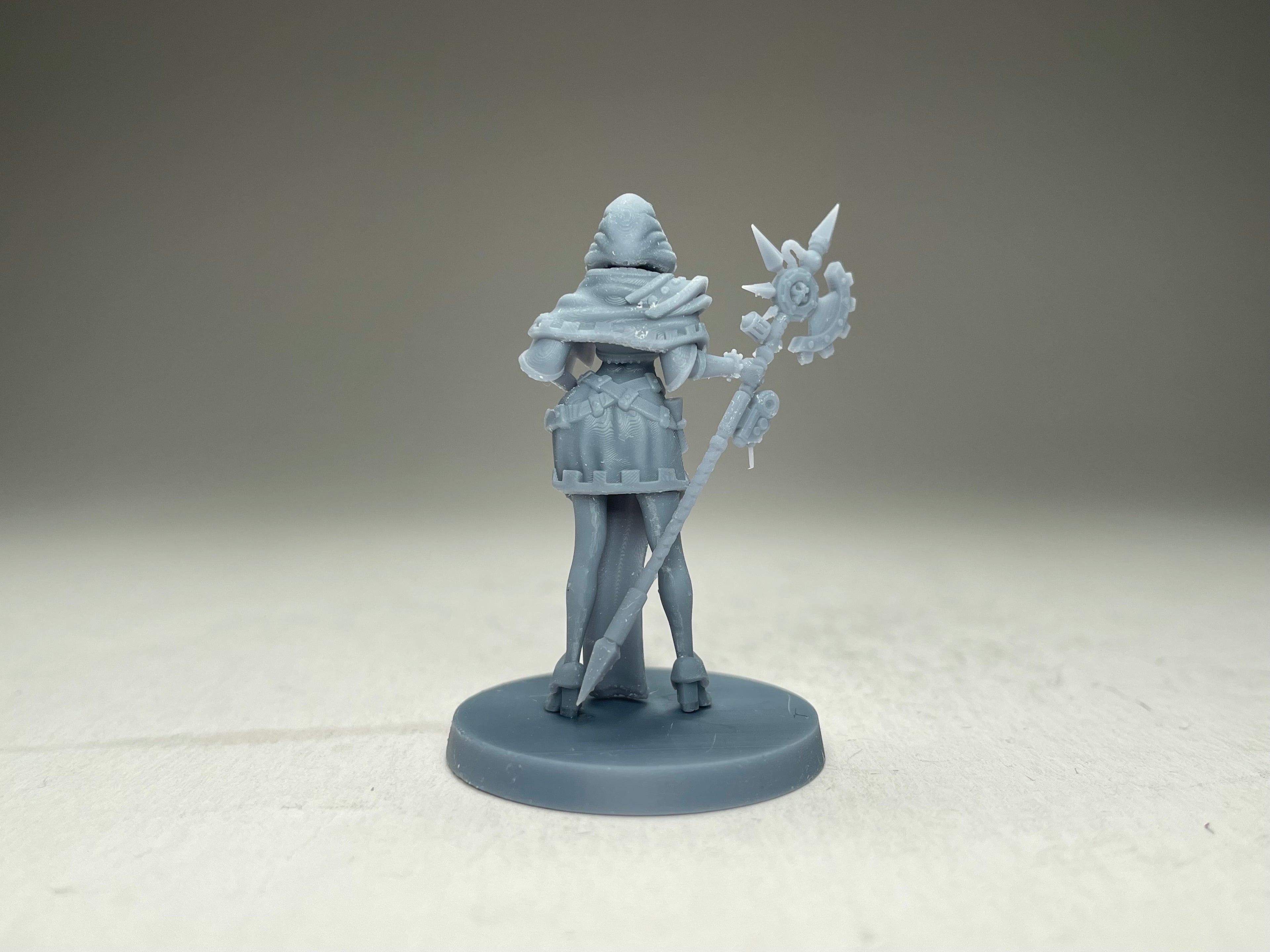 Space Nuns Tech Priestess (short cloak). 3D printed mini.