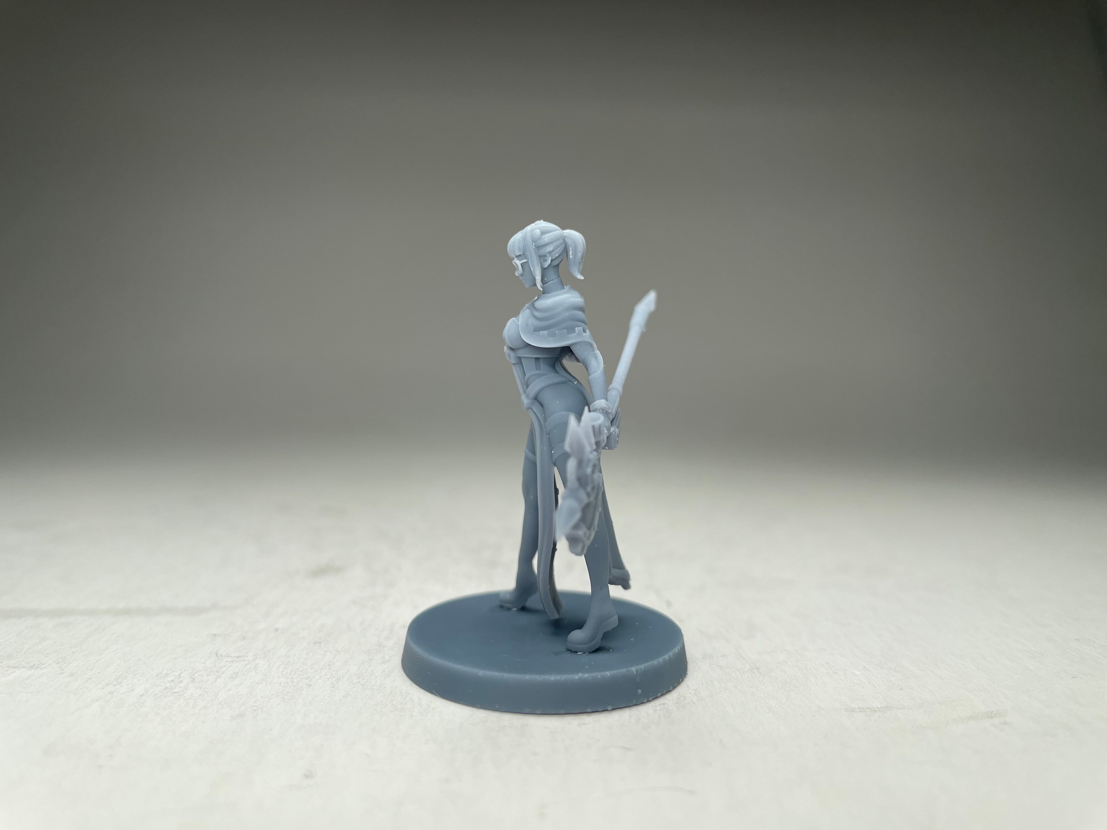 Space Nuns Pinup Tech Priestess. 3D printed mini.
