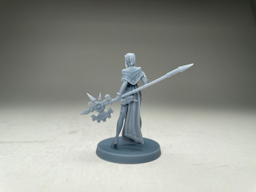 Space Nuns Pinup Tech Priestess. 3D printed mini.