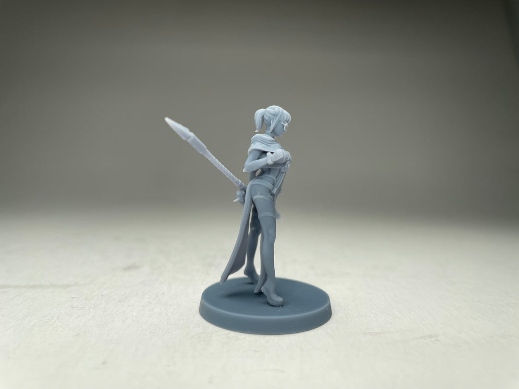 Space Nuns Pinup Tech Priestess. 3D printed mini.