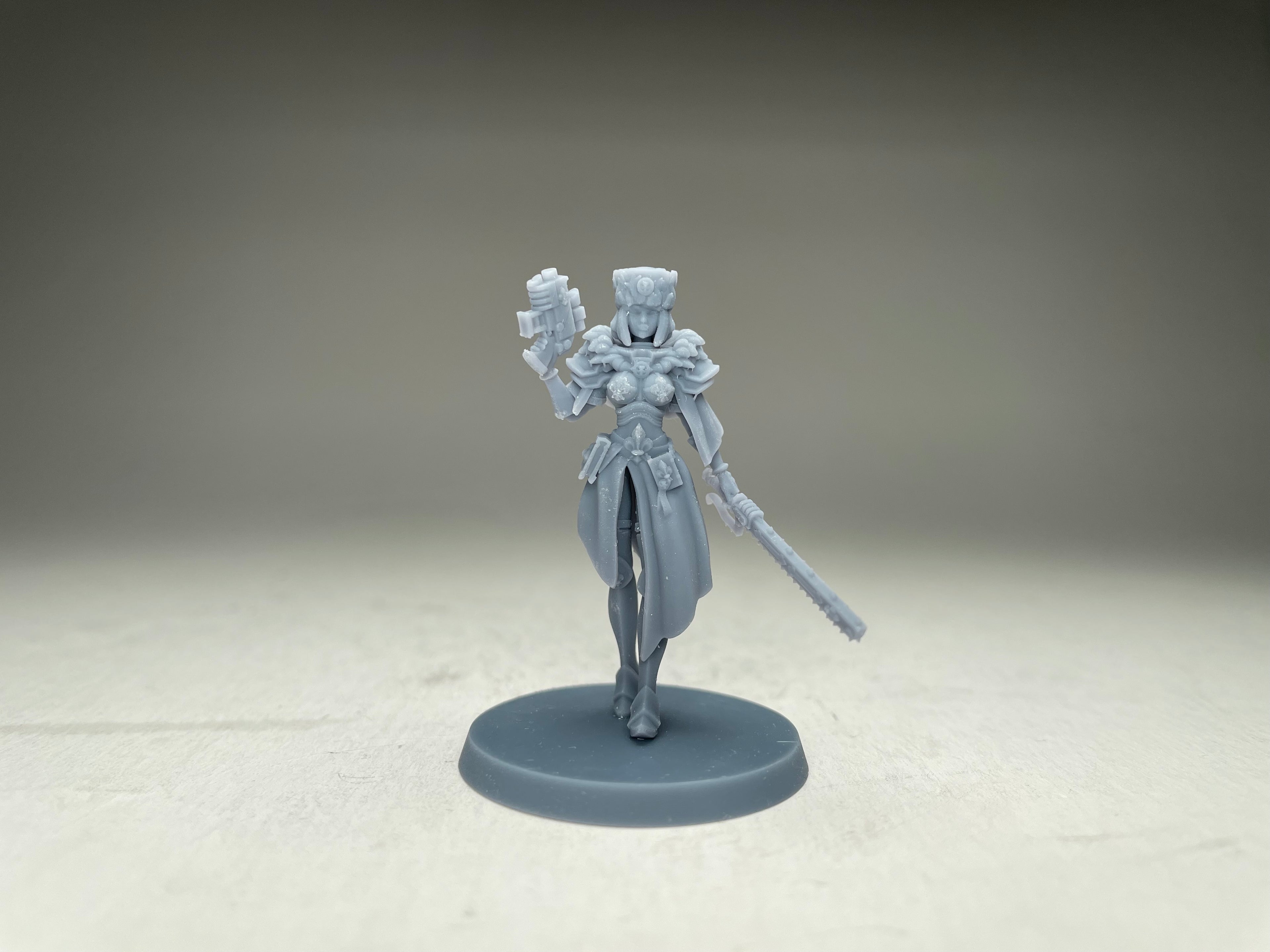 Space Nuns Superior Officer. 3D printed mini.