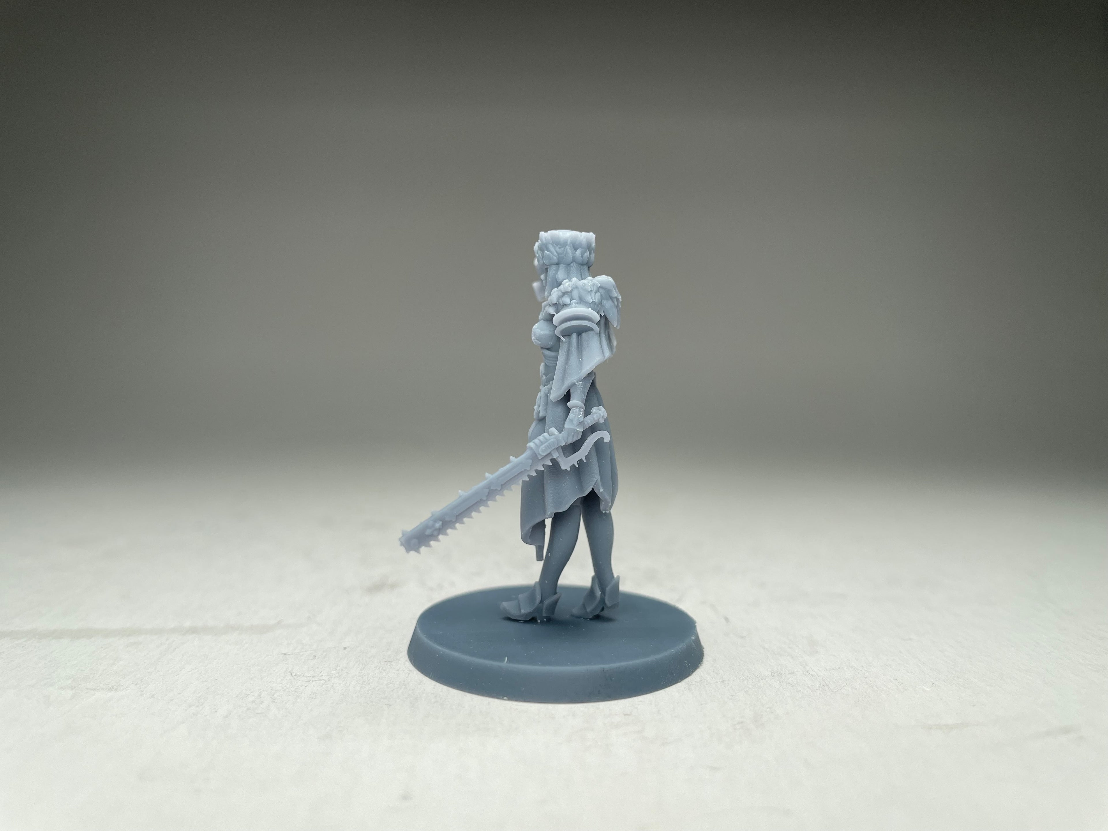 Space Nuns Superior Officer. 3D printed mini.