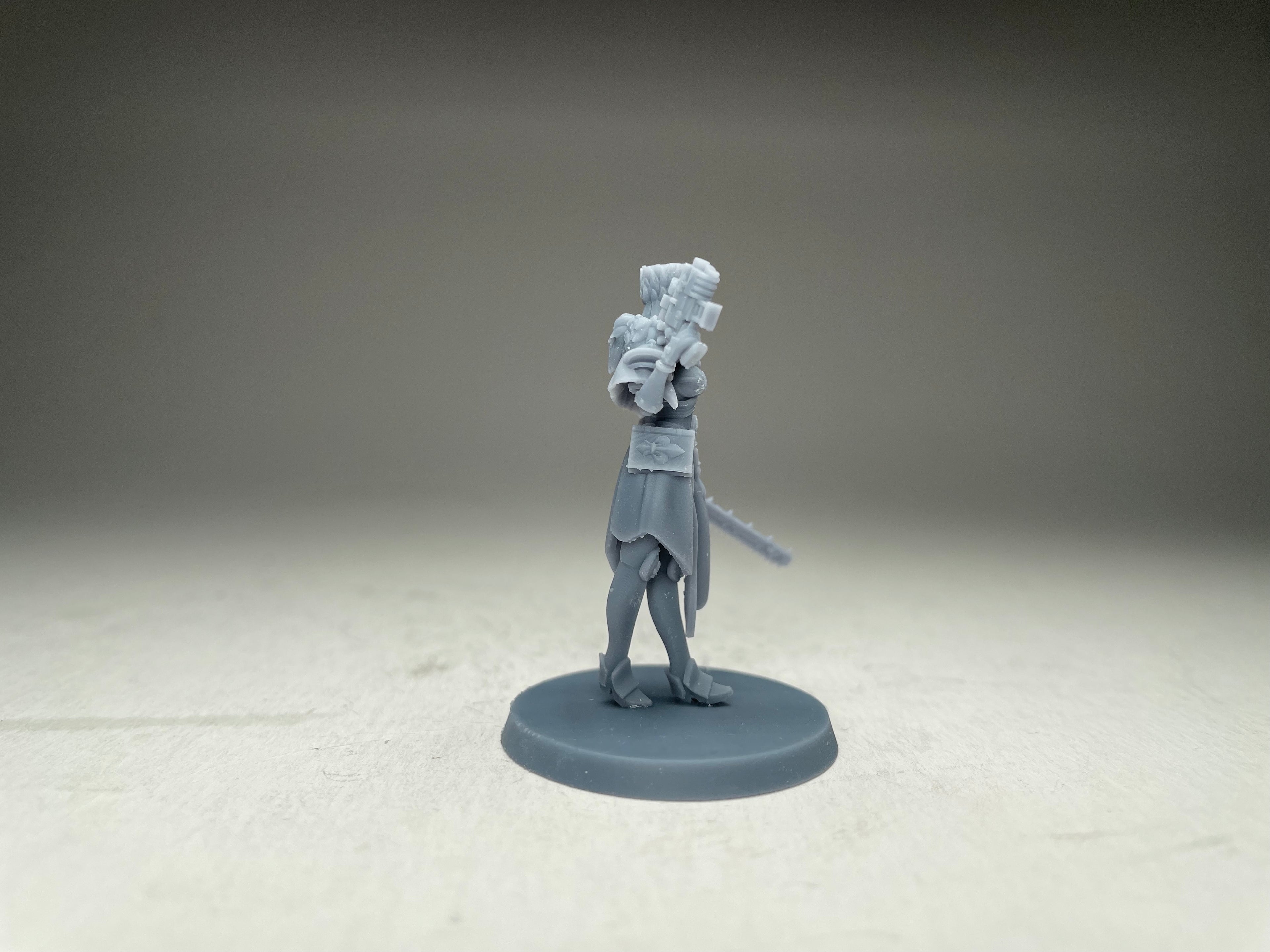 Space Nuns Superior Officer. 3D printed mini.