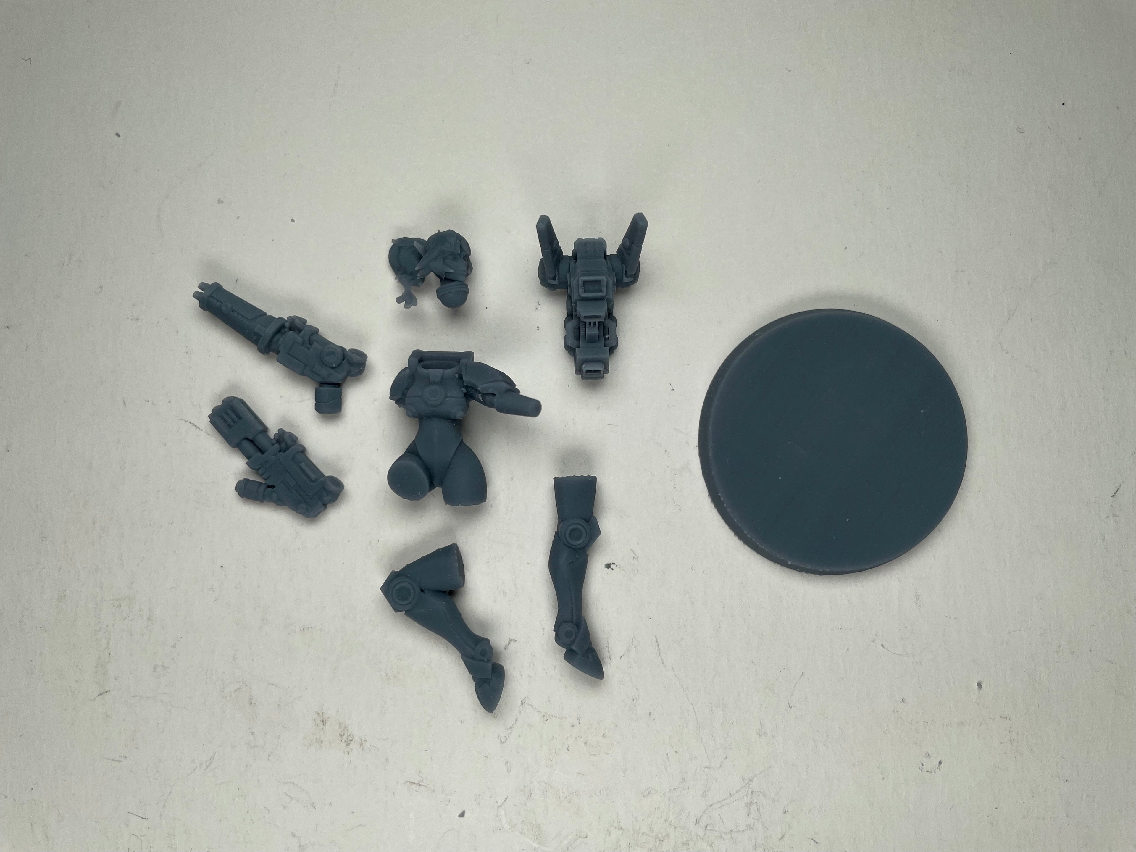 Greater Good Stealth Suit. 3D printed mini.