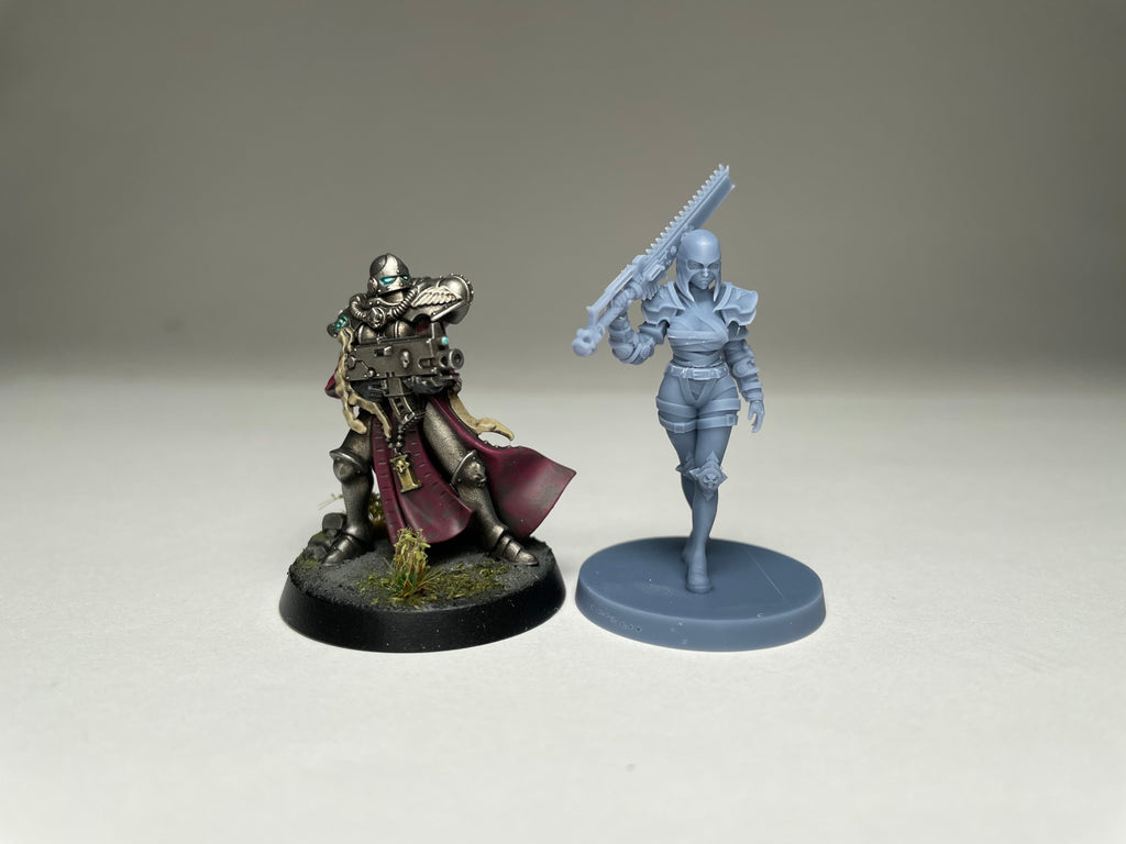 Space Nuns Repenters squad (10 models). 3D printed minis.