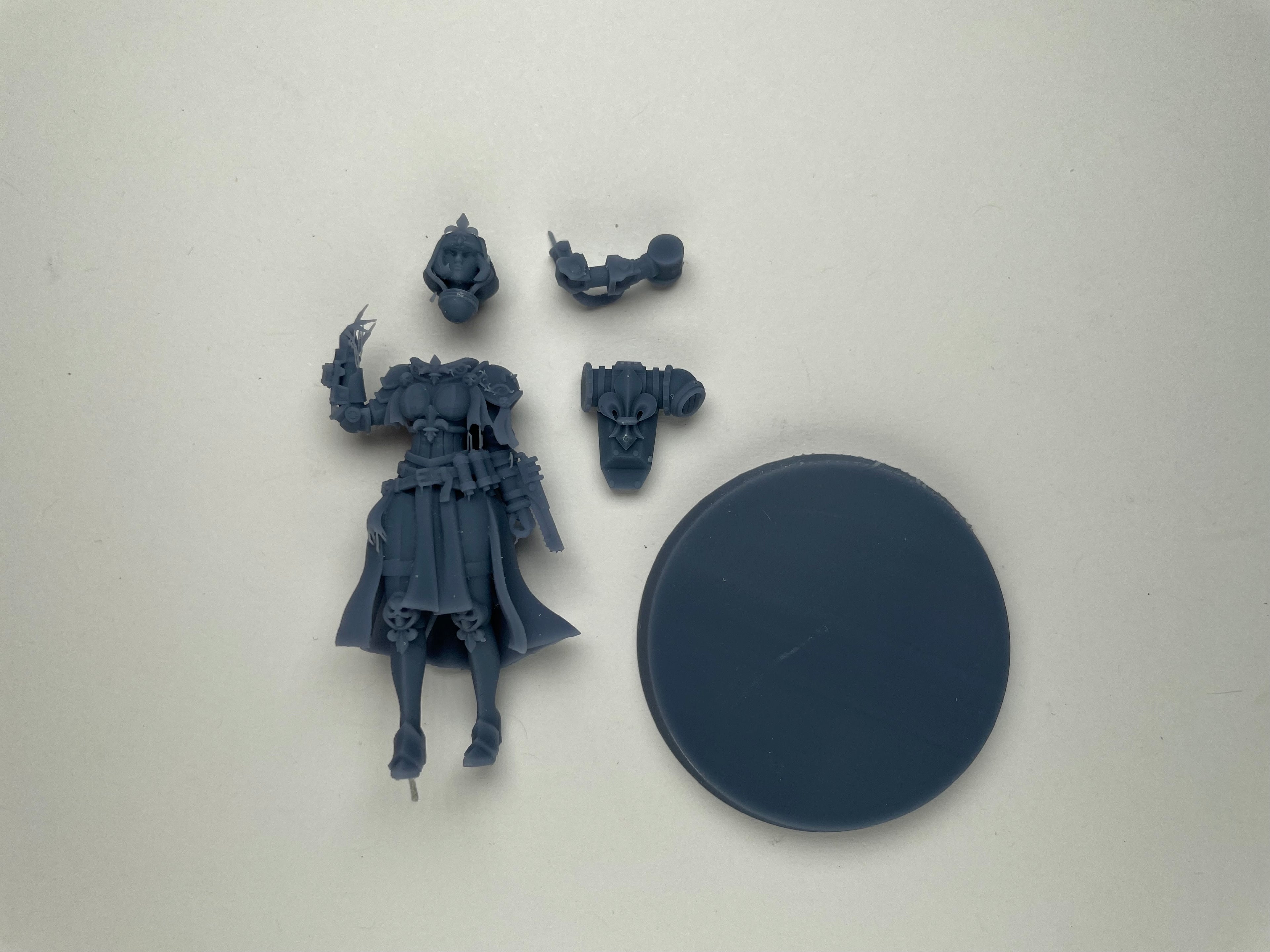 Space Nuns Hospitaller. 3D printed mini.